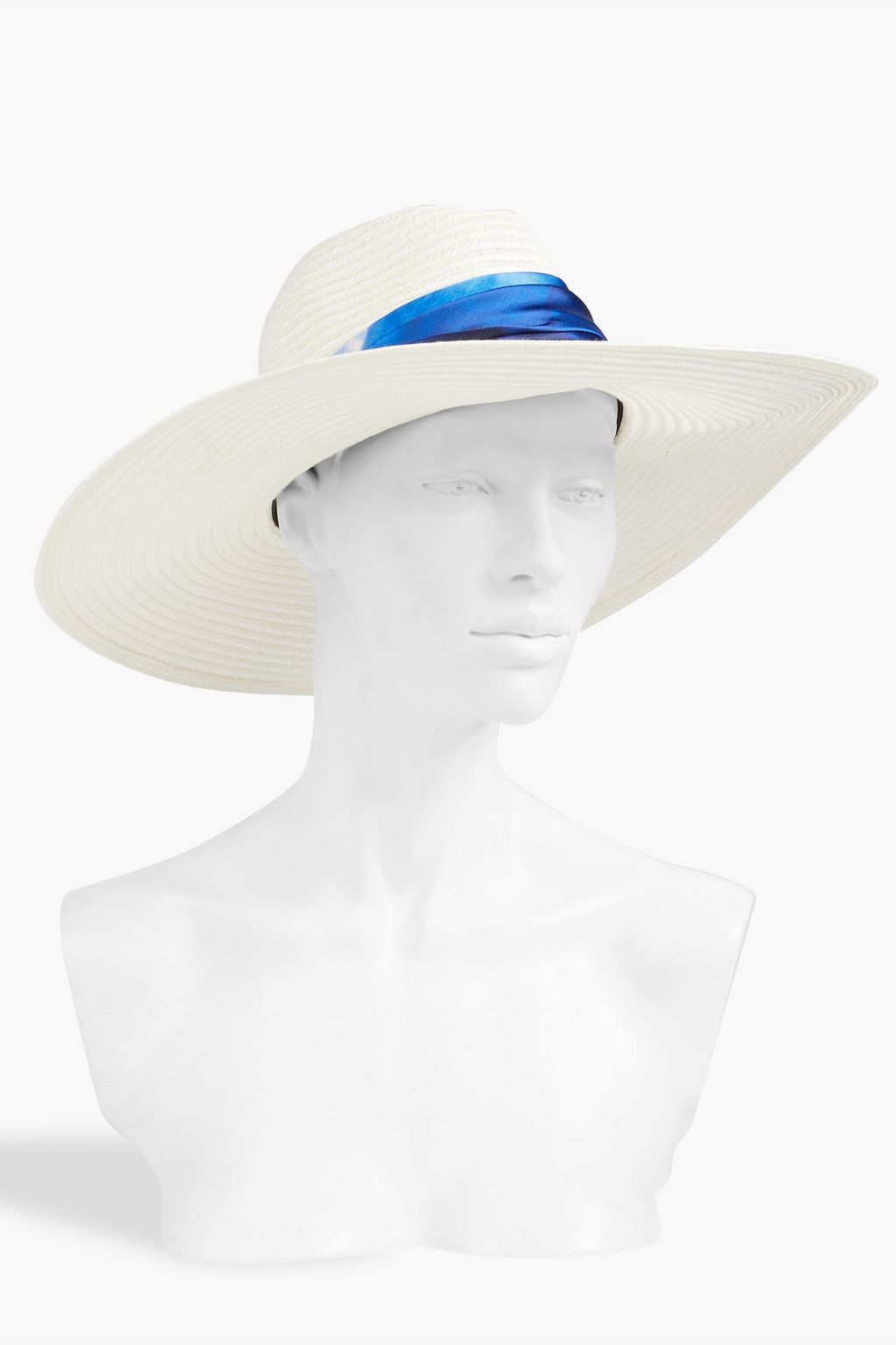EUGENIA KIM Cassidy satin-trimmed hemp-blend sunhat