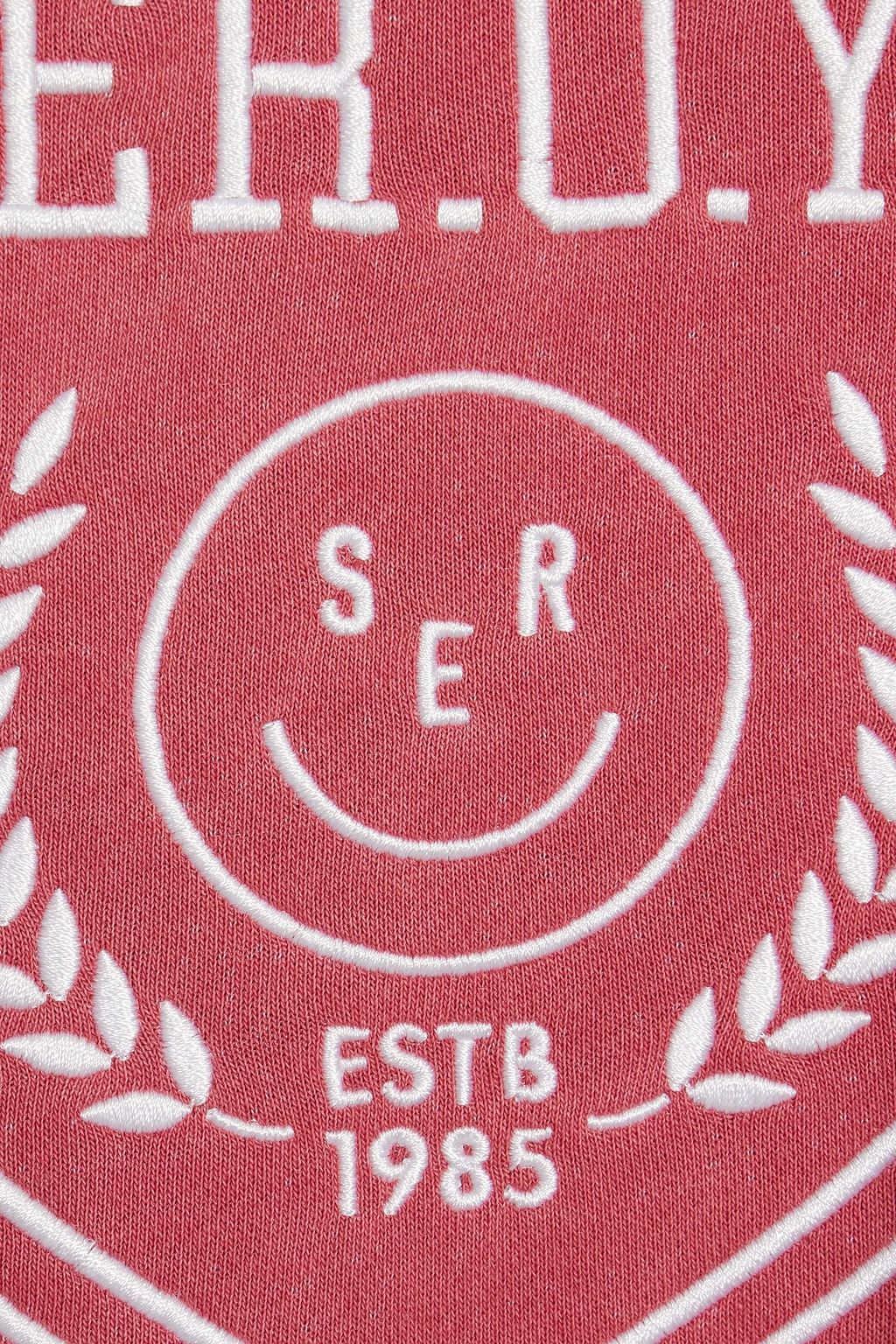 SER.O.YA Issac embroidered French cotton-blend terry sweatshirt