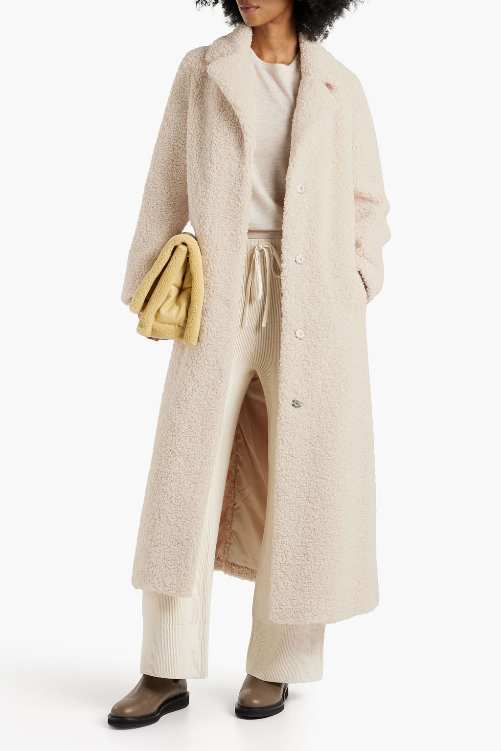 STAND STUDIO Kylie faux shearling coat | THE OUTNET