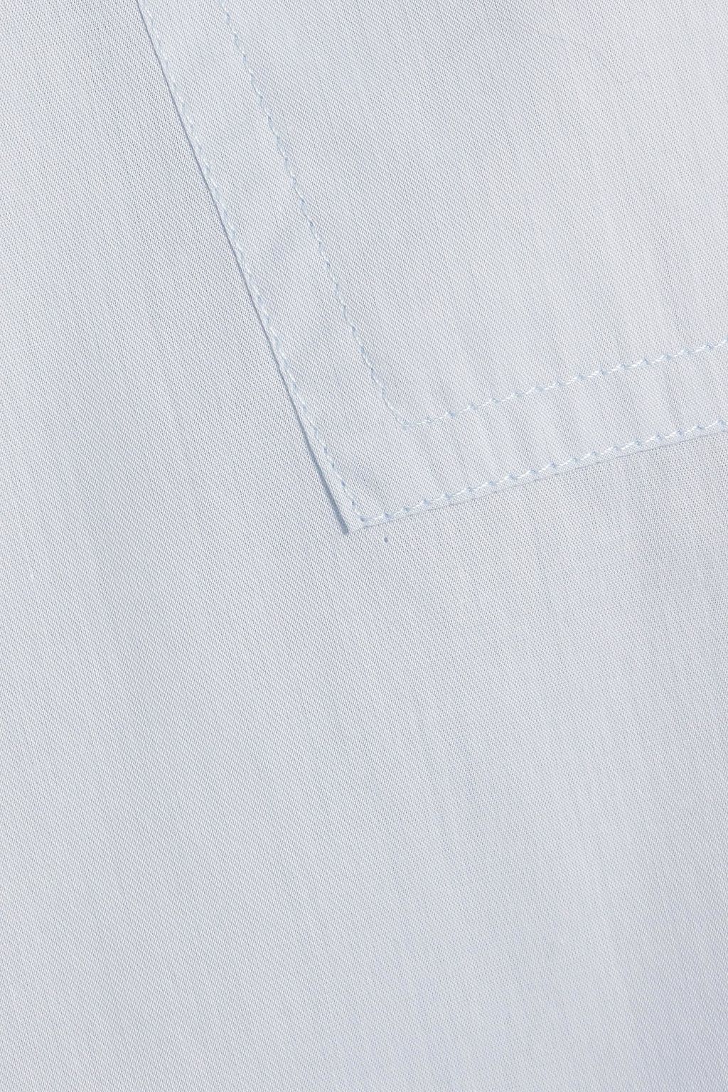 ESKANDAR Cotton-sateen shirt