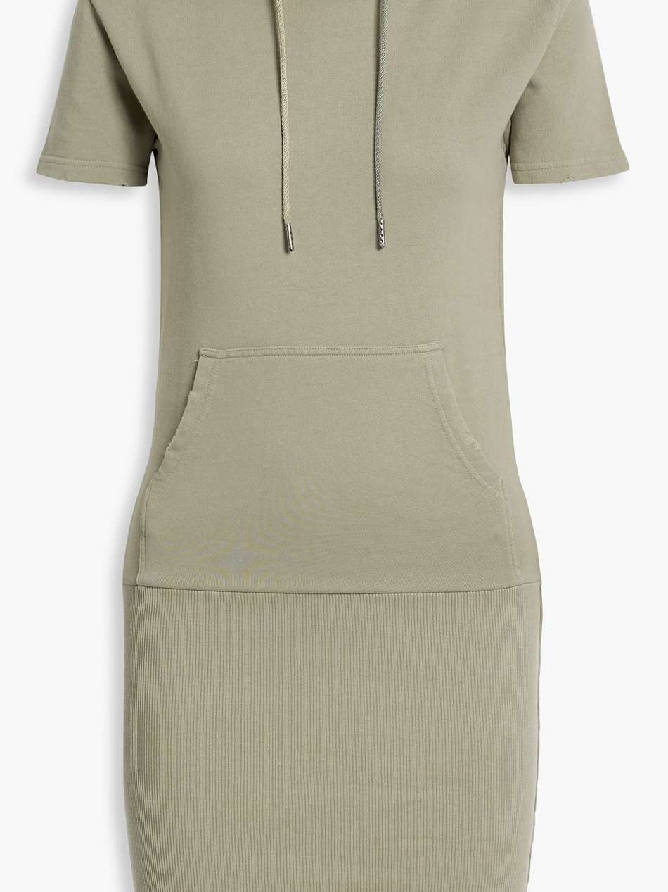 rory french cotton-terry hooded mini dress