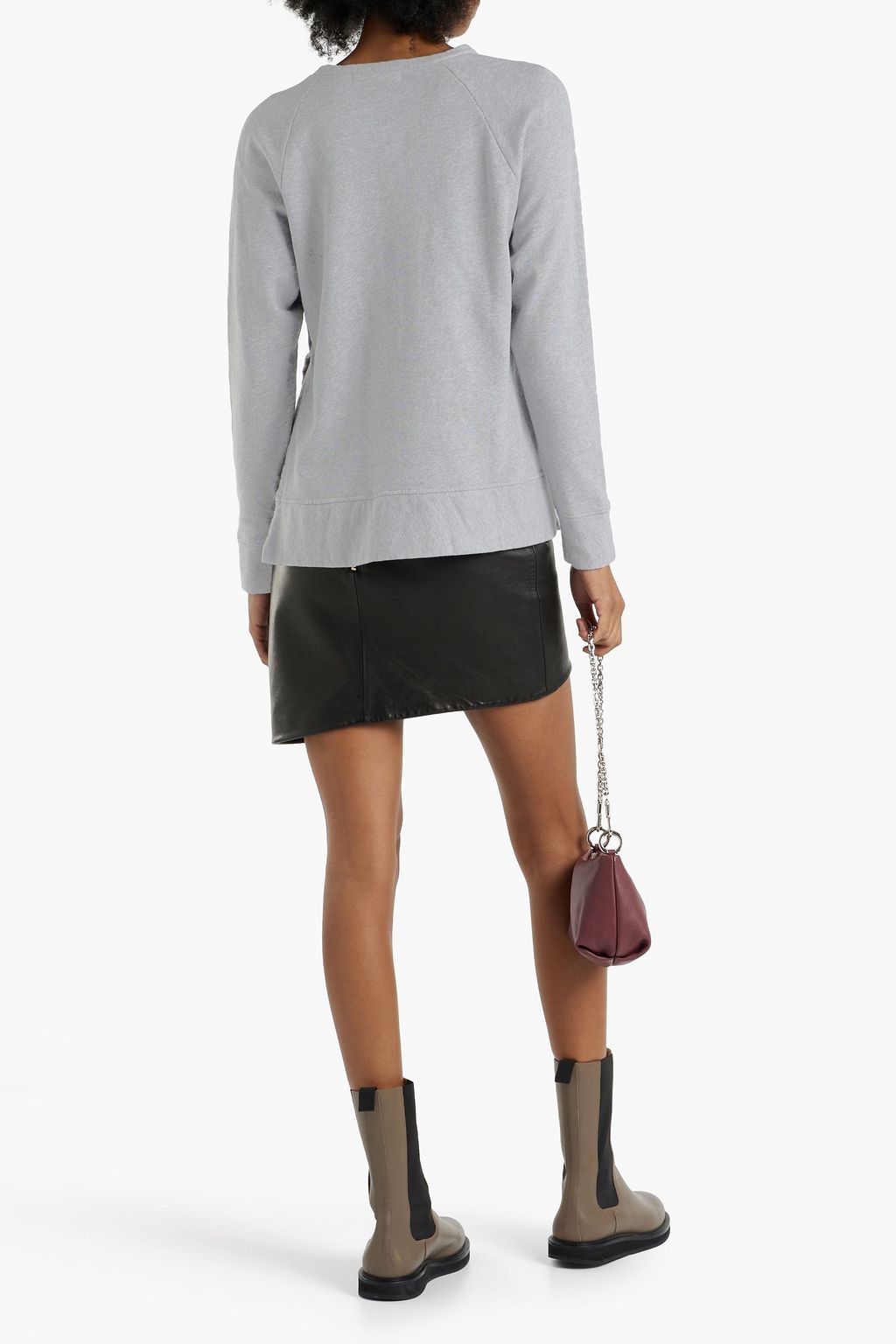 STATESIDE Mélange French cotton-terry sweatshirt