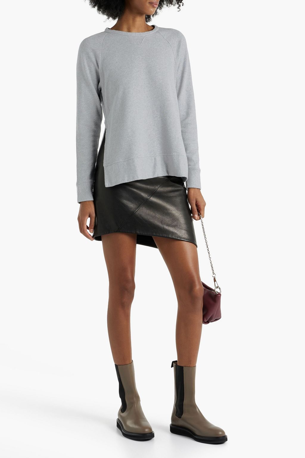 STATESIDE Mélange French cotton-terry sweatshirt