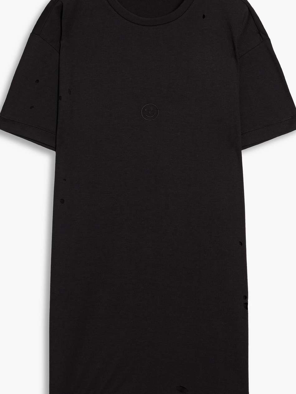 jonas distressed stretch-jersey mini dress