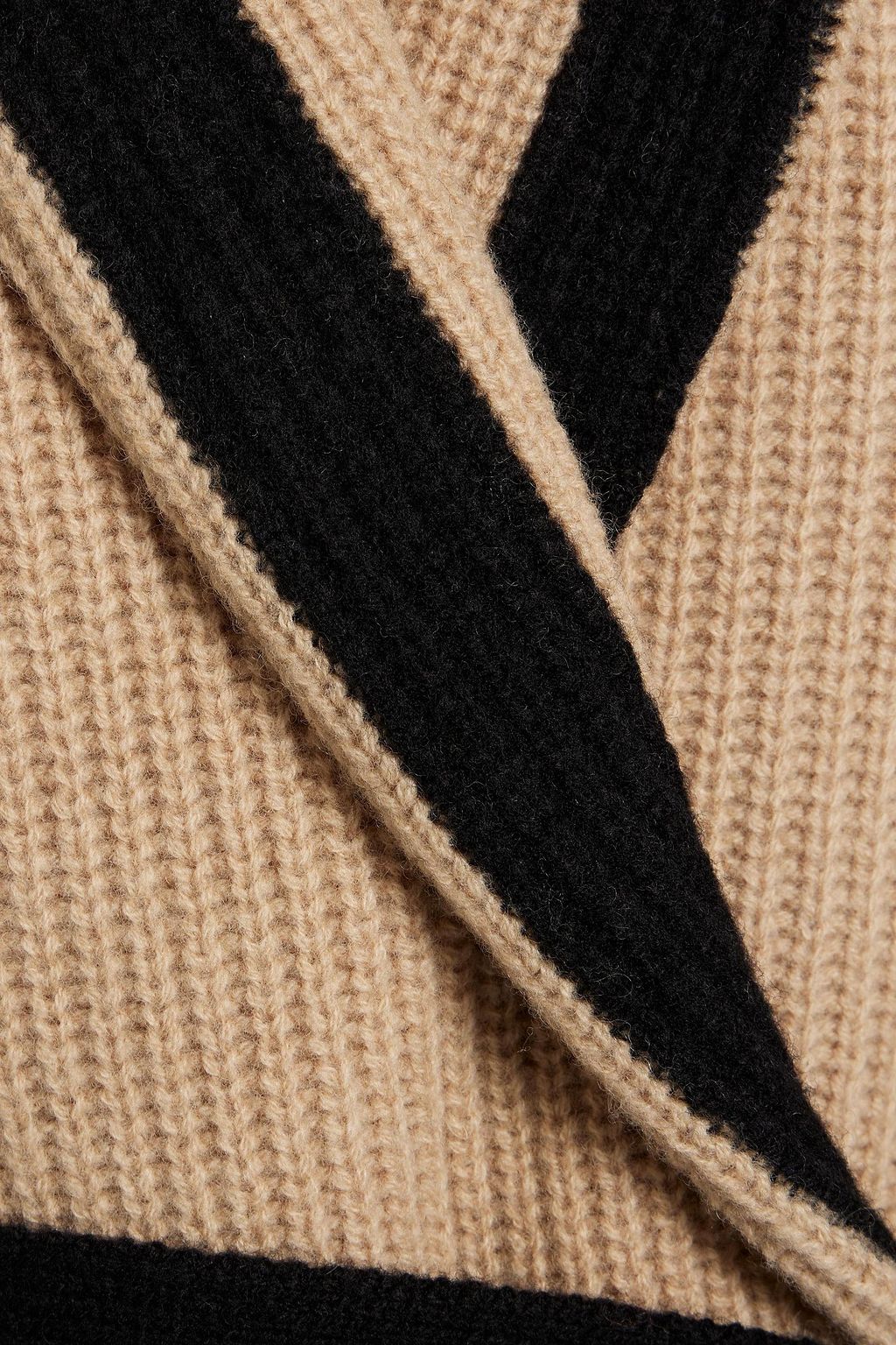SER.O.YA Quin two-tone wool cardigan