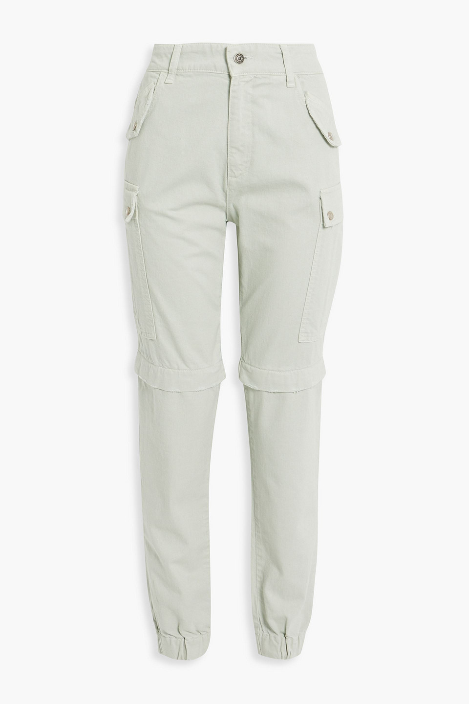 Ser.o.ya John Convertible Cotton-twill Cargo Pants In Mint