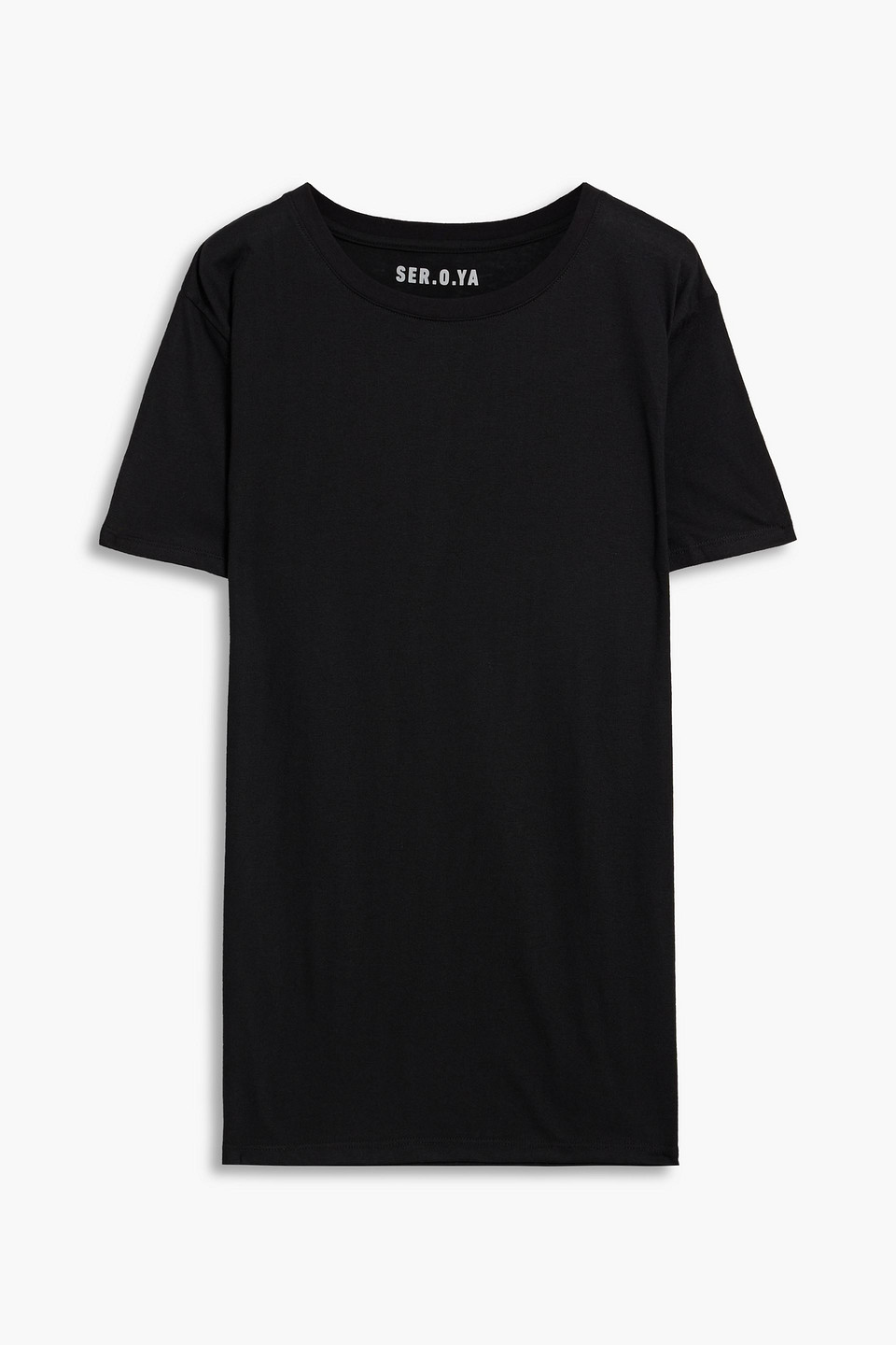 Ser.o.ya Luke Cotton-blend Jersey T-shirt In Black
