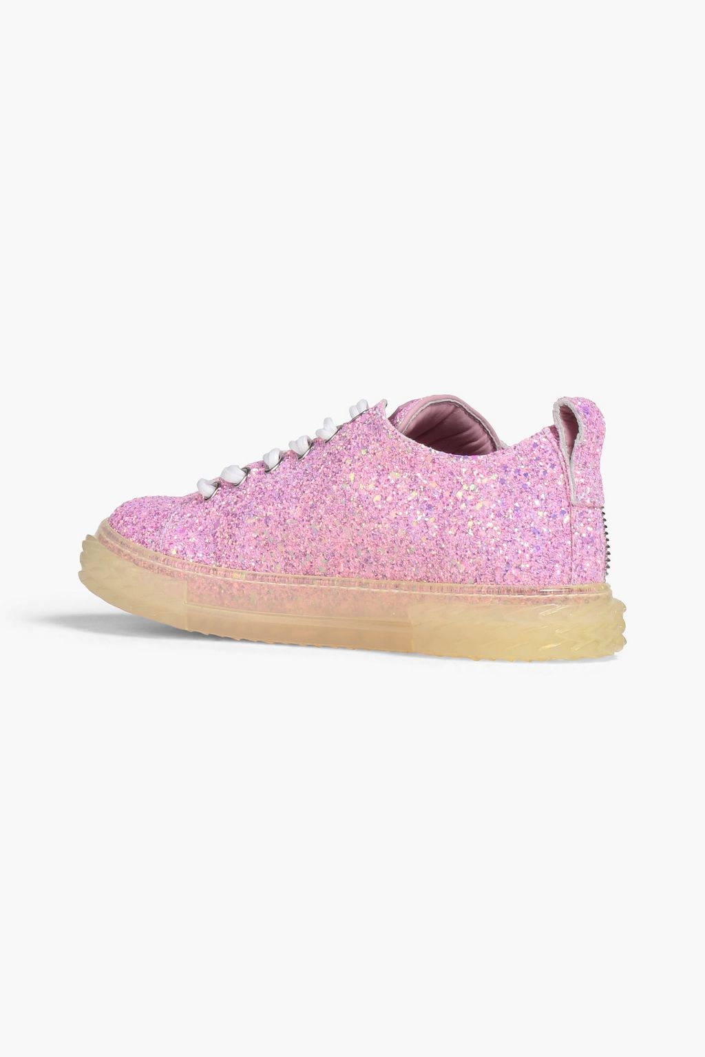 GIUSEPPE ZANOTTI Blabber iridescent glittered leather sneakers