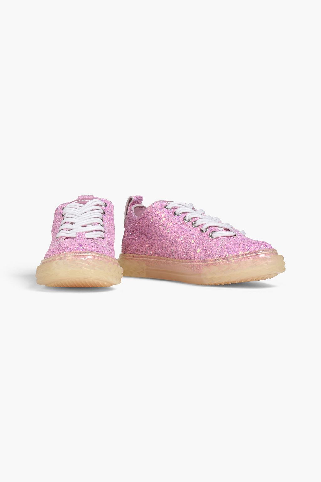 GIUSEPPE ZANOTTI Blabber iridescent glittered leather sneakers