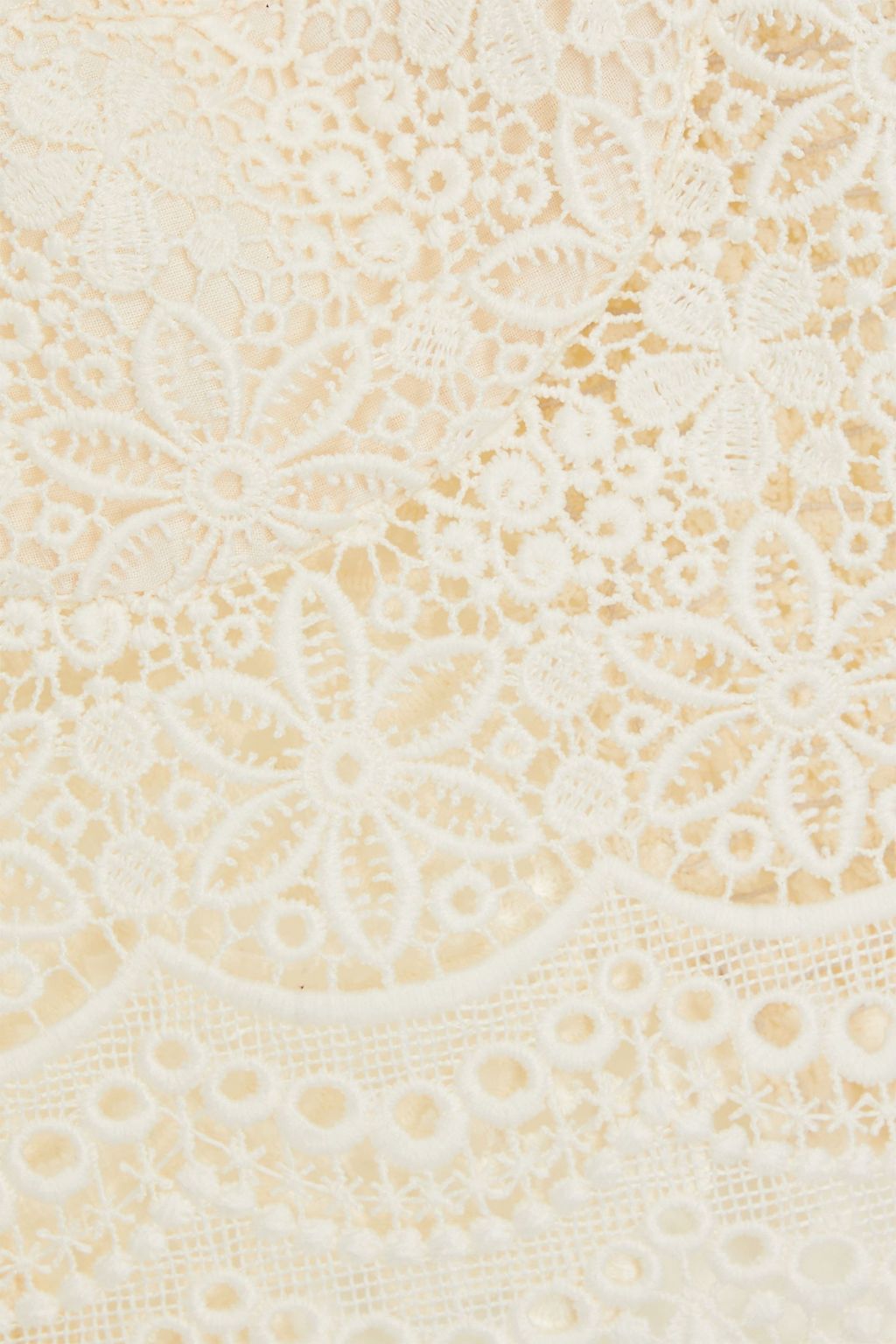 CHARO RUIZ IBIZA Cropped crocheted lace top