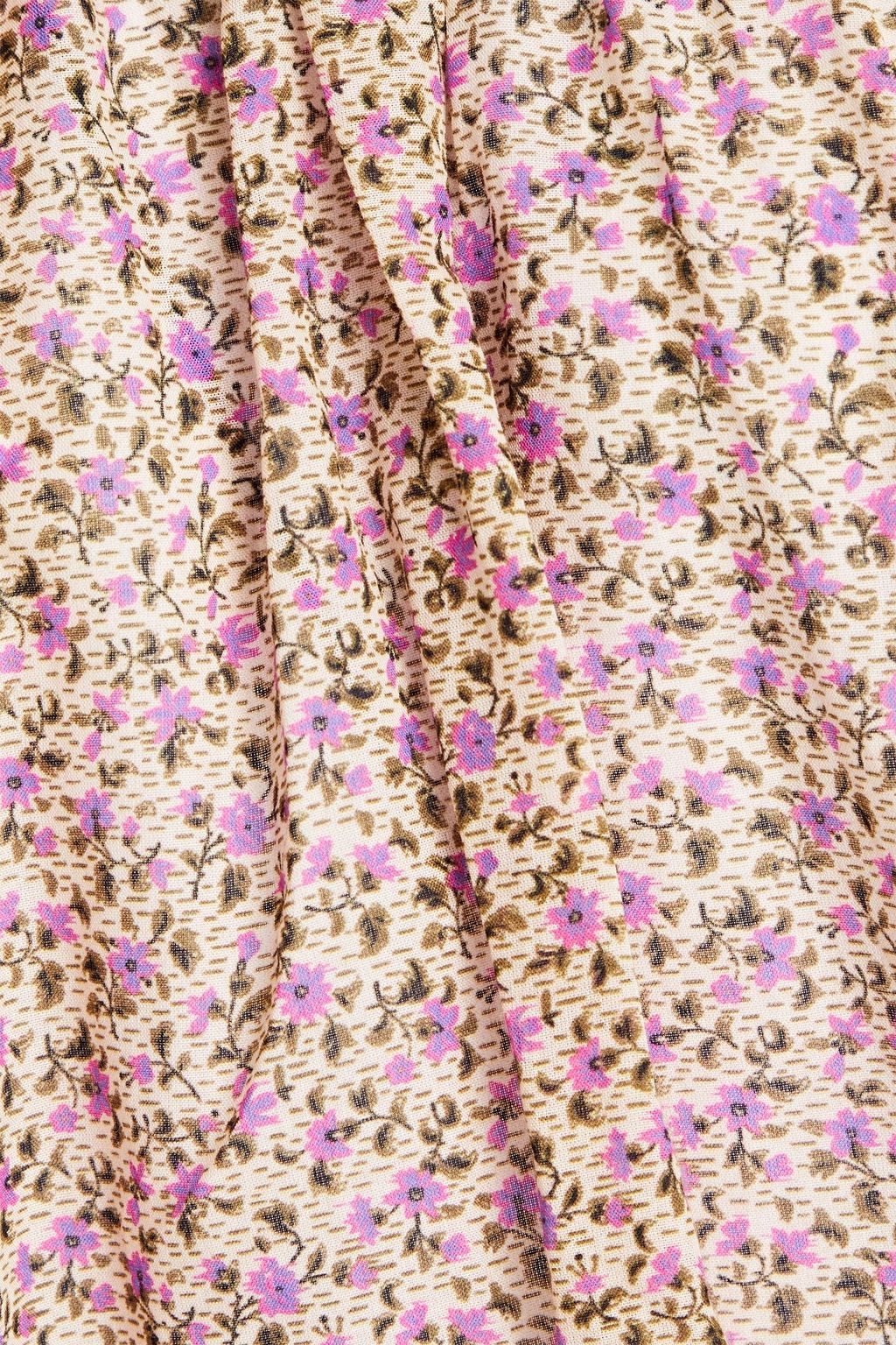 ULLA JOHNSON Stella floral-print cotton-blend top