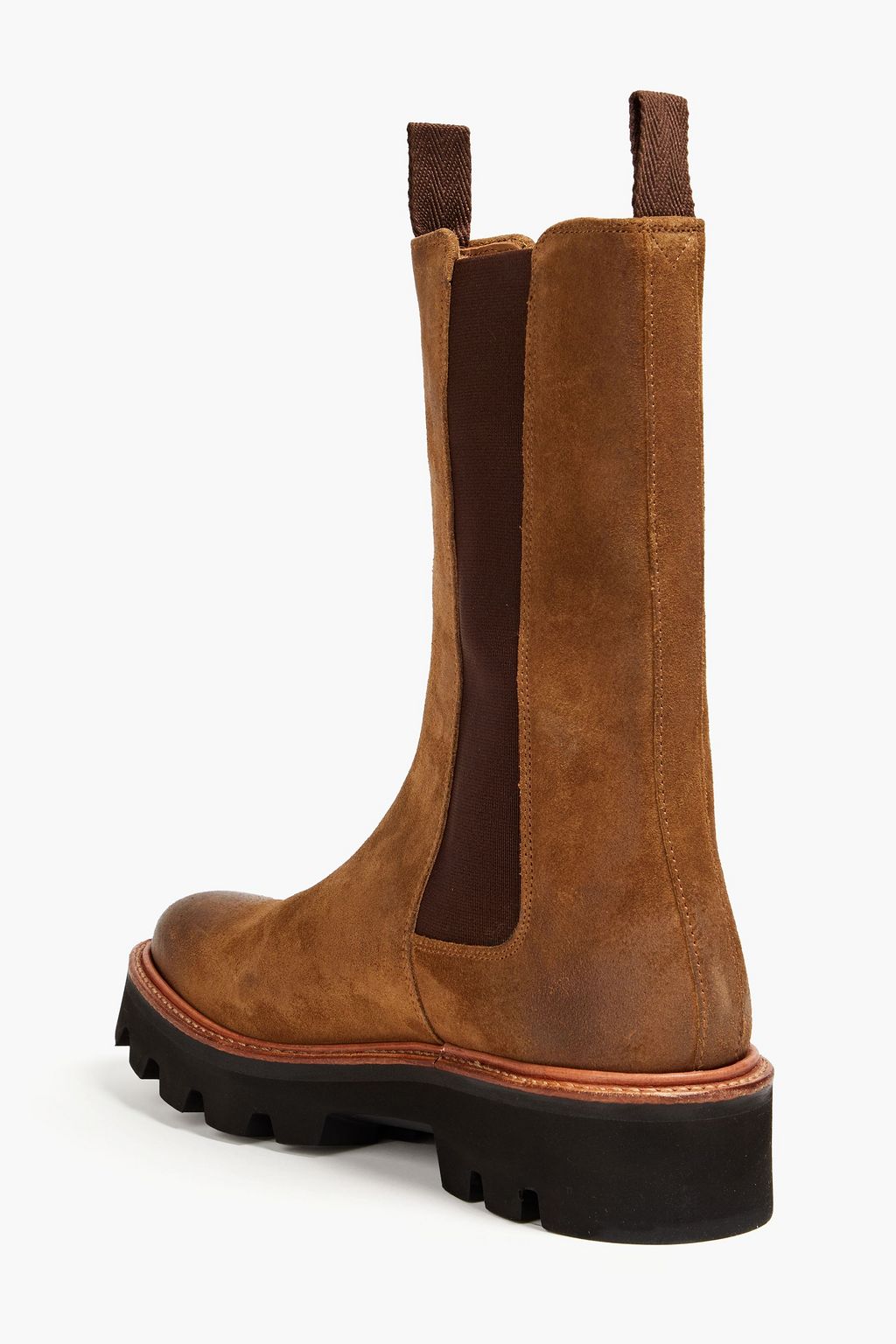 GRENSON Doris burnished suede Chelsea boots