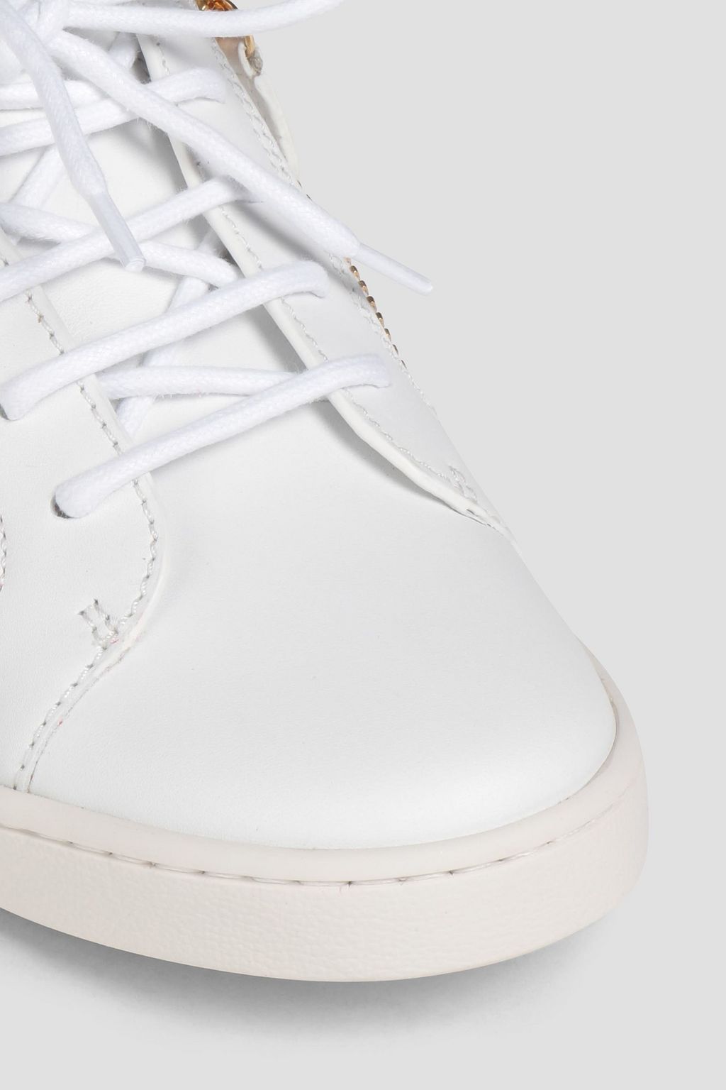 GIUSEPPE ZANOTTI Gail zip-detailed leather sneakers