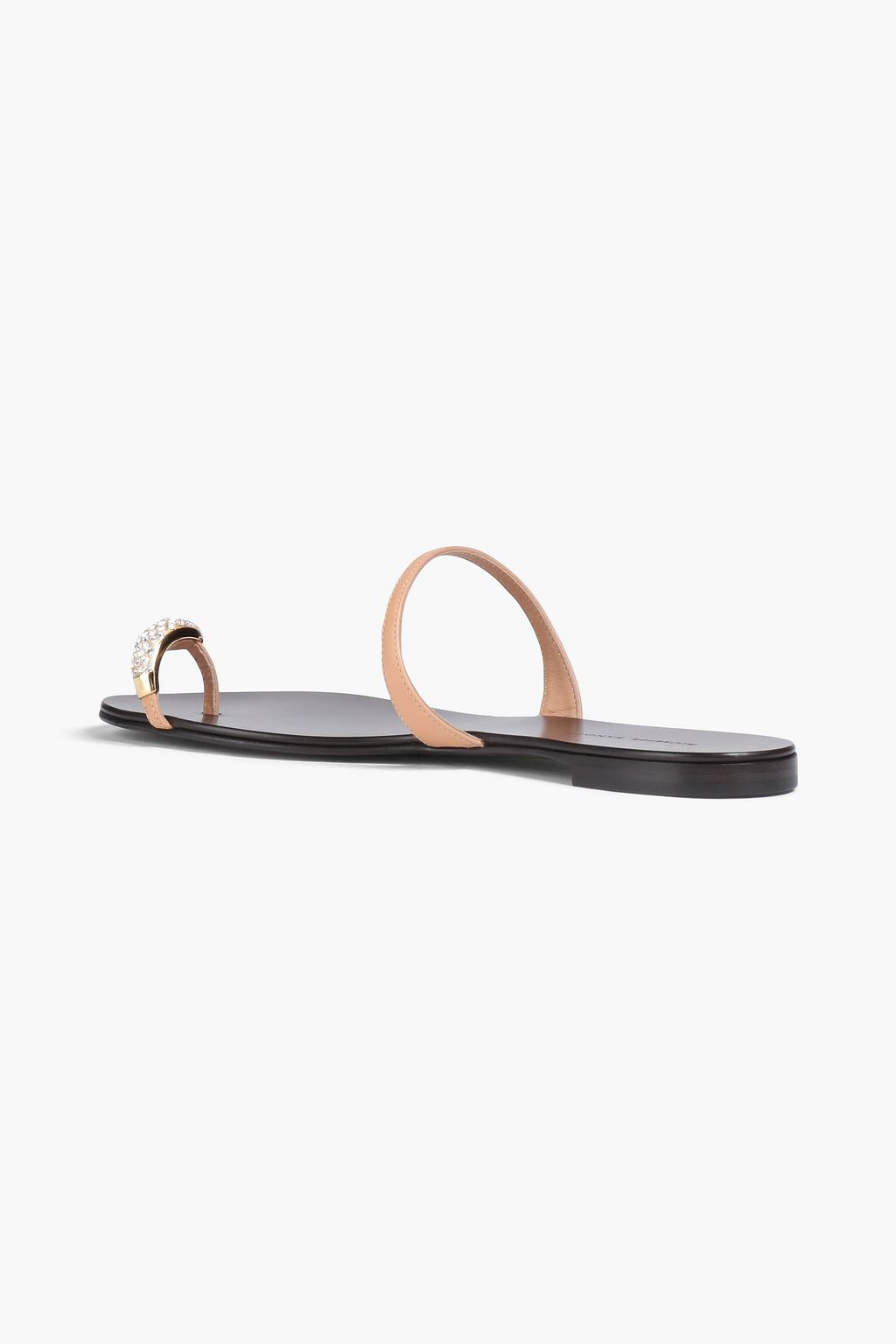 GIUSEPPE ZANOTTI Rock 10 crystal-embellished leather slides