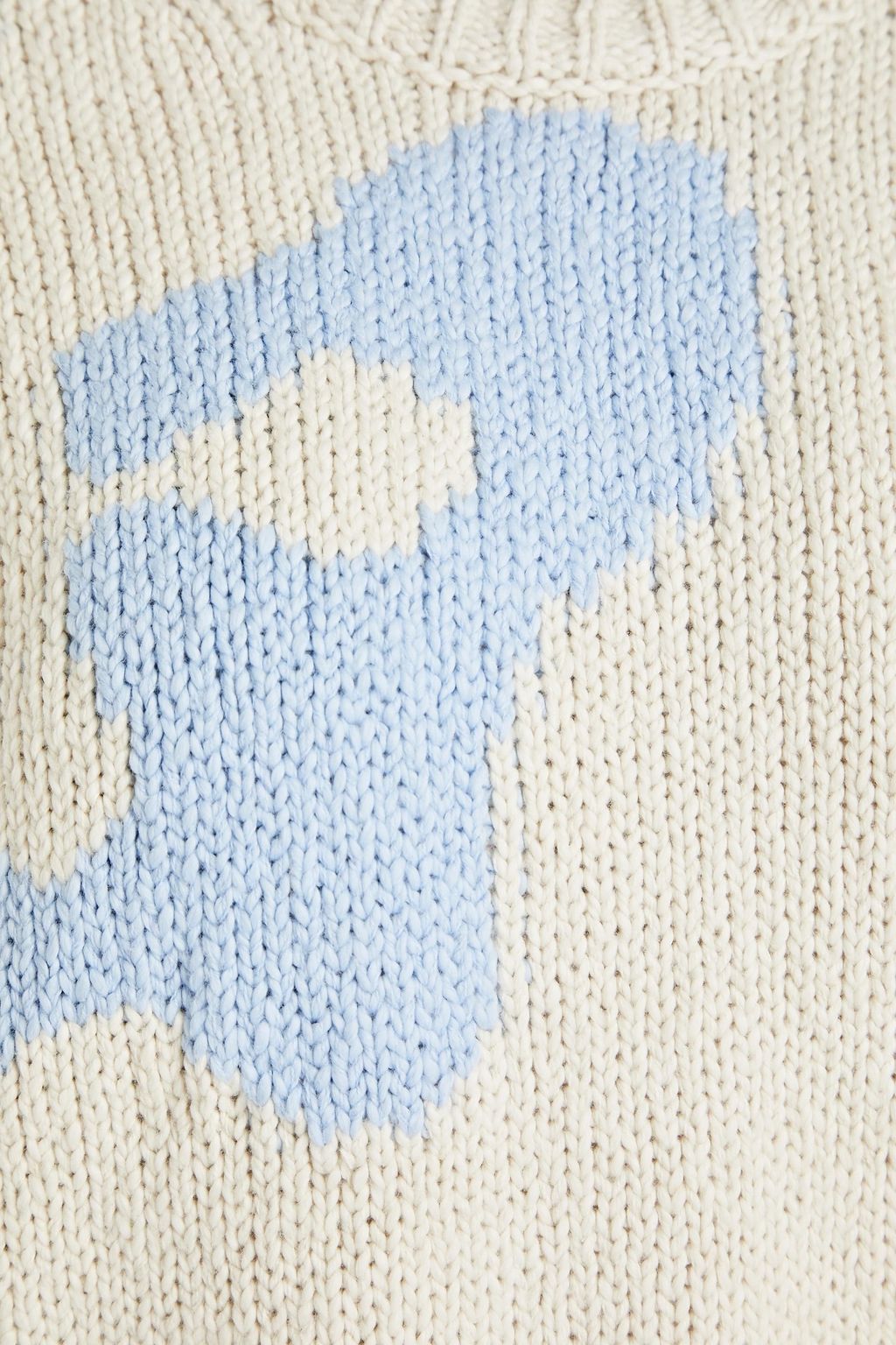 FRAME Intarsia cotton sweater