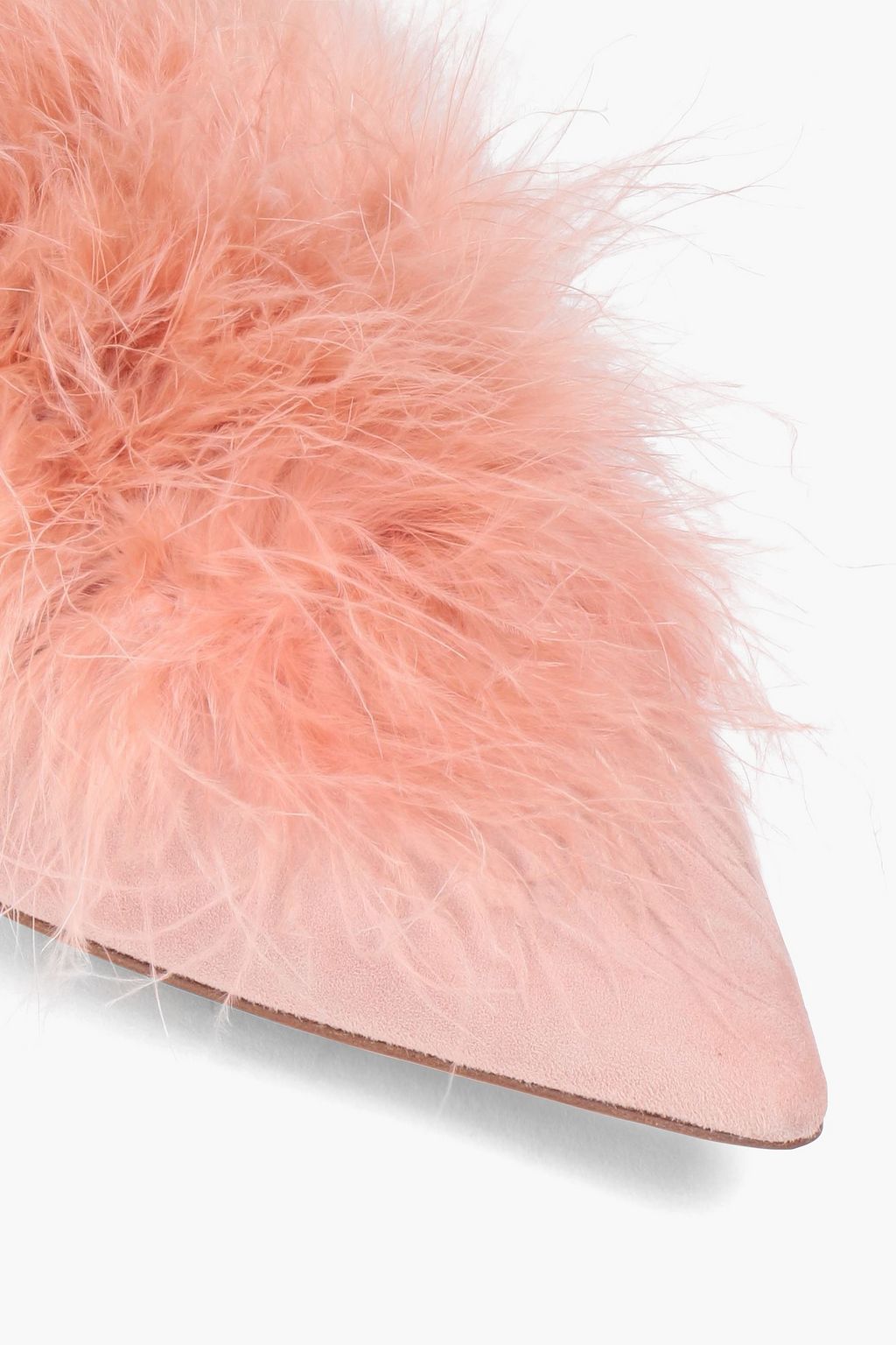 GIANVITO ROSSI Pumps aus Veloursleder mit Federn
