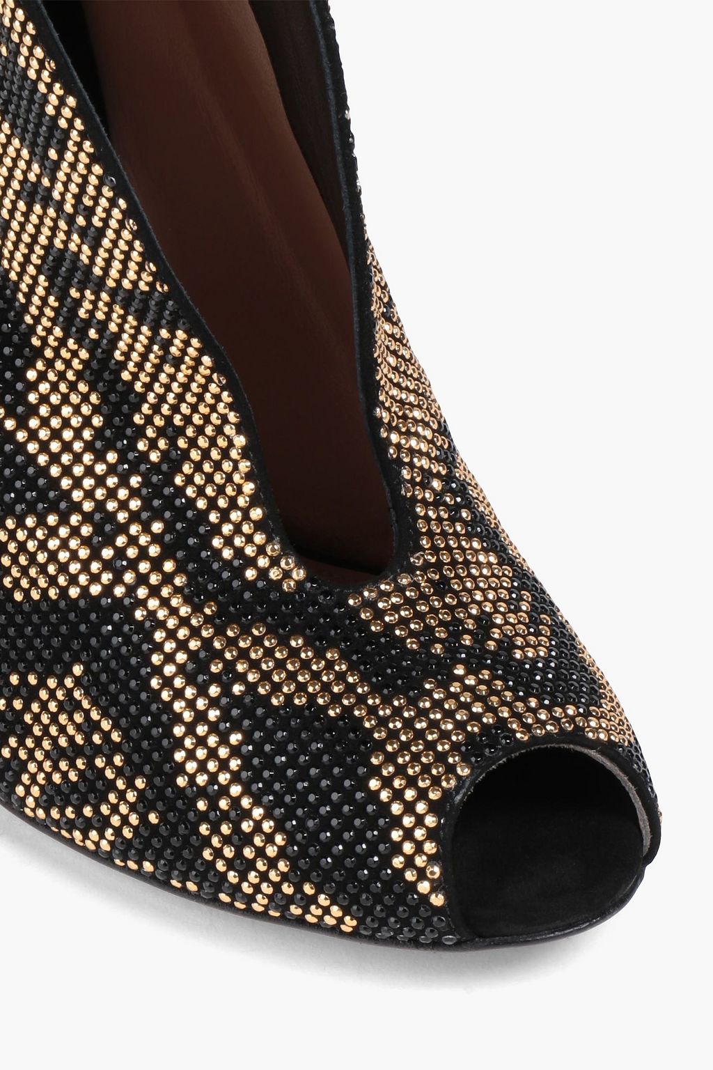 GIANVITO ROSSI Vamp crystal-embellished suede ankle boots