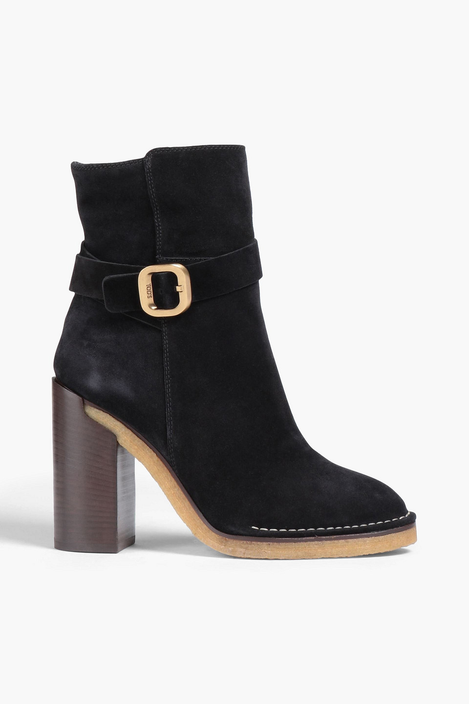 Tod's Suede Ankle Boots In Black