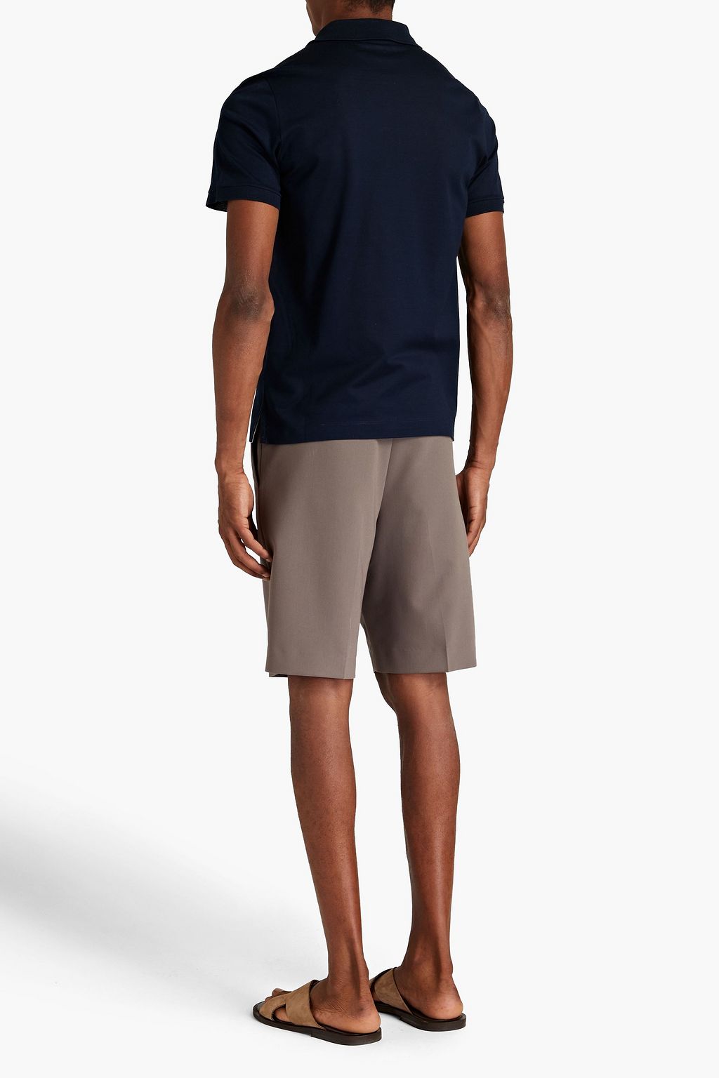 CANALI Cotton-piqué polo shirt