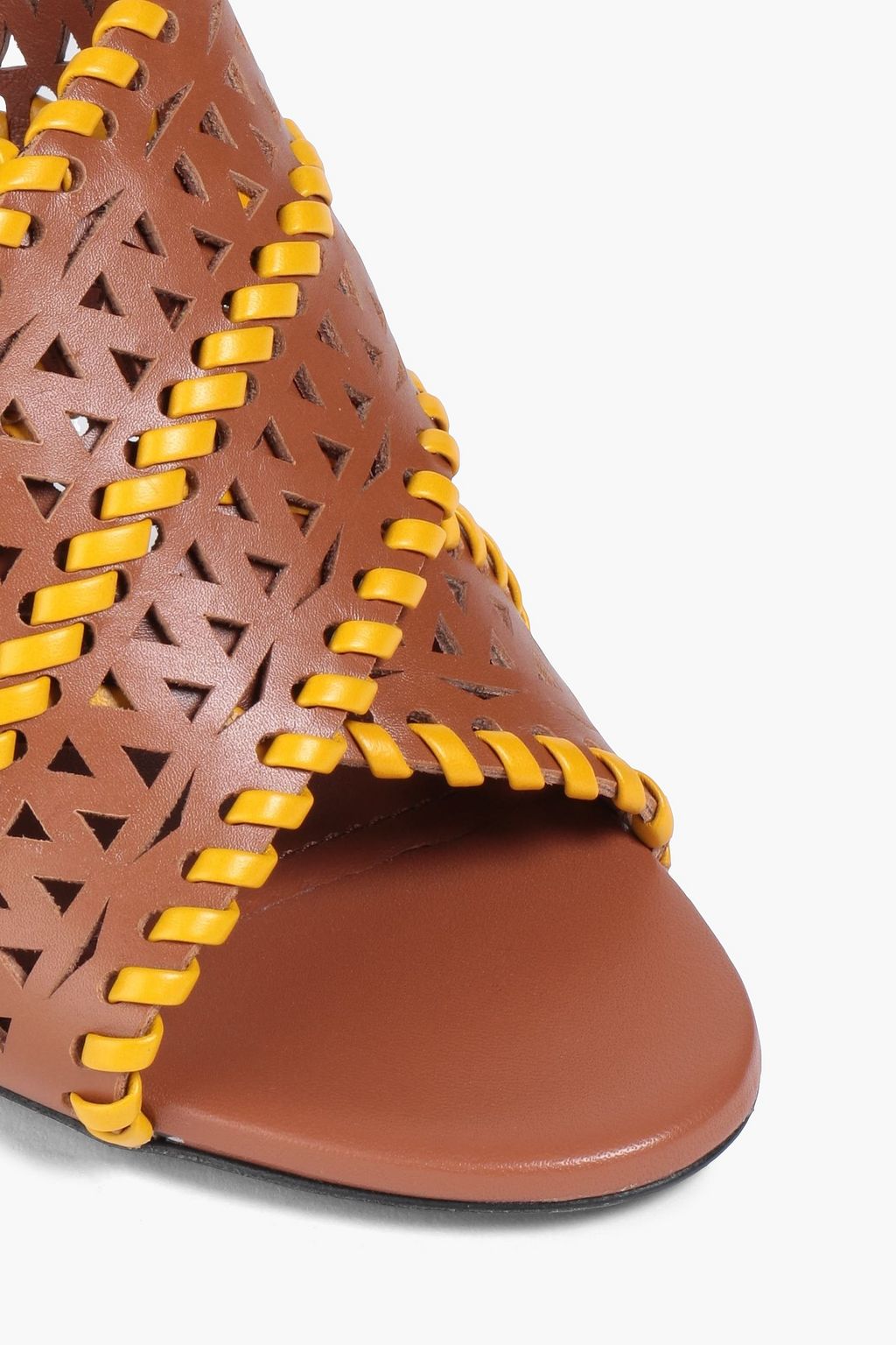 TOD'S Slingback-Sandalen aus lasergeschnittenem Leder