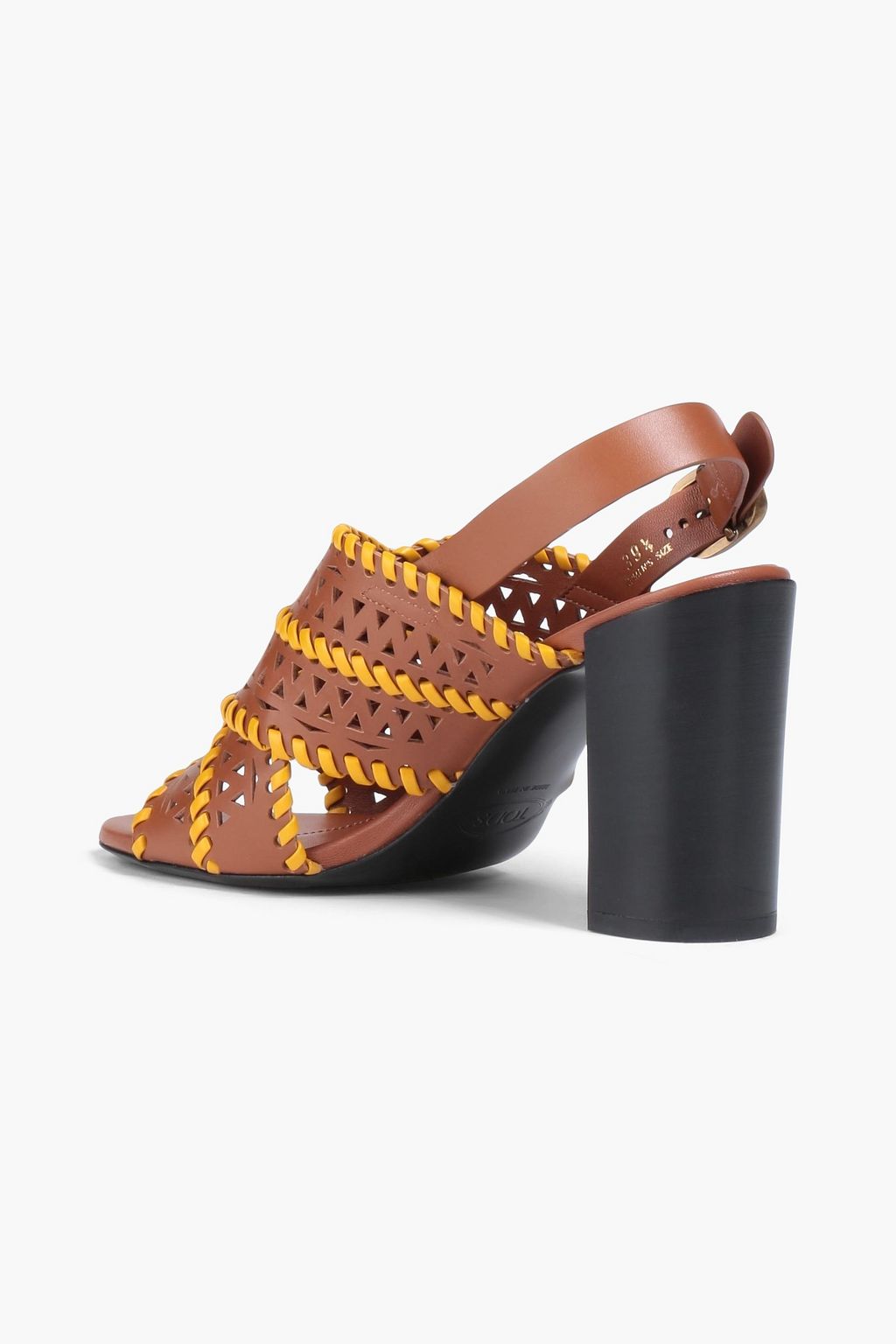 TOD'S Slingback-Sandalen aus lasergeschnittenem Leder