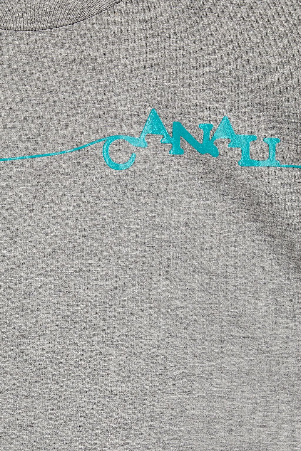 CANALI Mélange printed cotton-jersey T-shirt