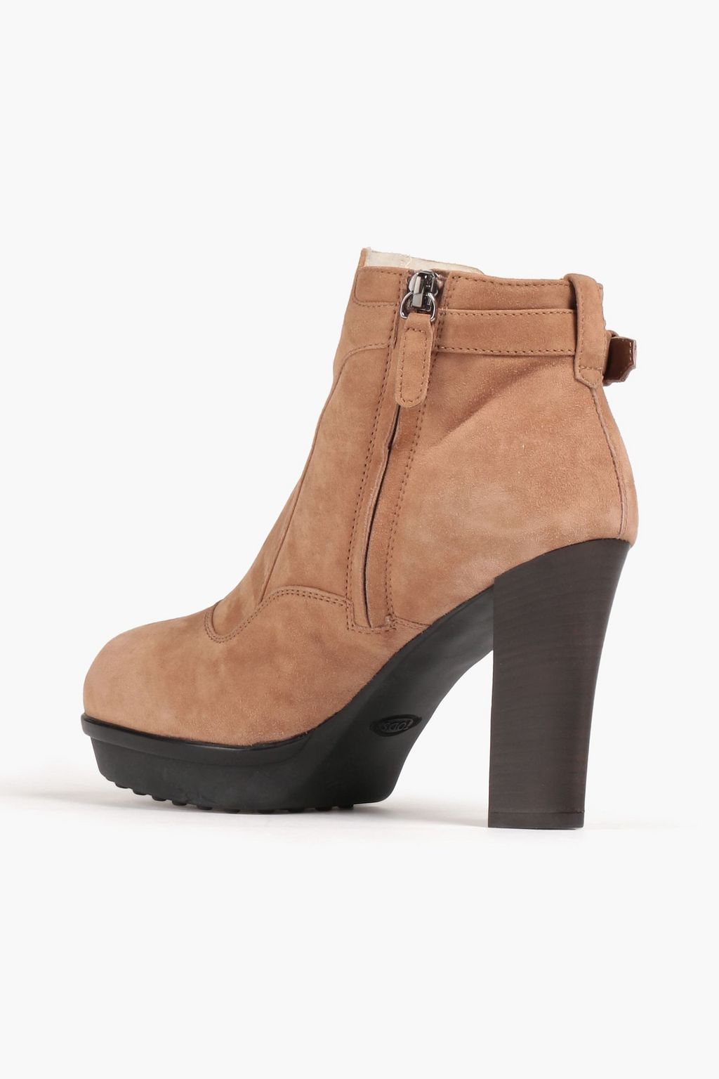 TOD'S Suede platform ankle boots