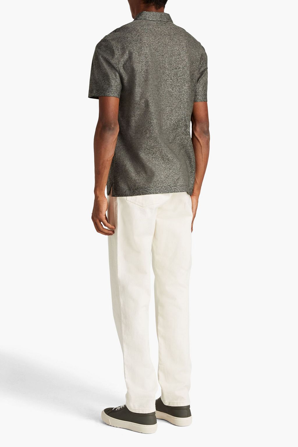 CANALI Cotton-piqué polo shirt