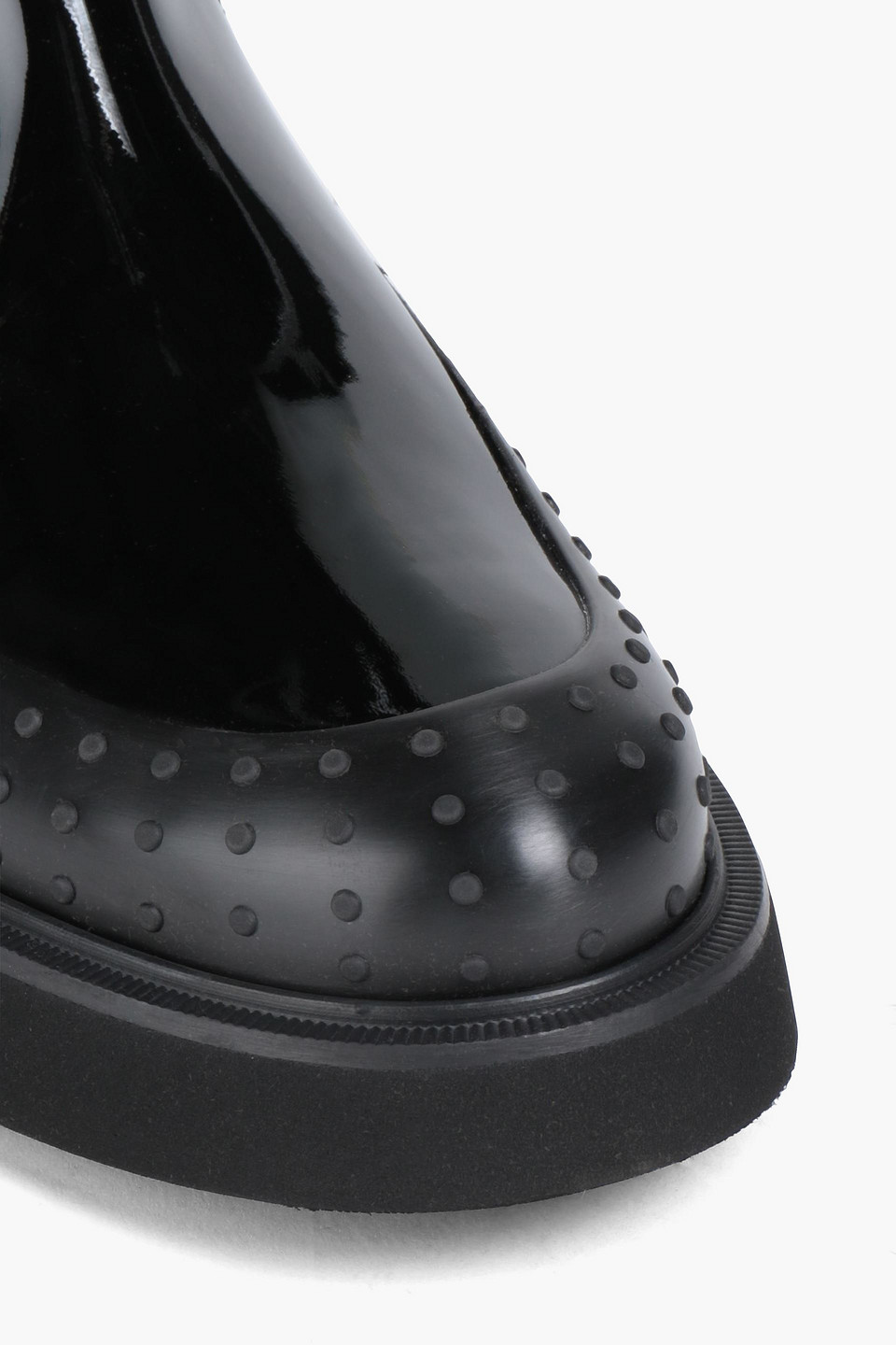 TOD'S COATED LEATHER RAIN BOOTS 3074457345633750033