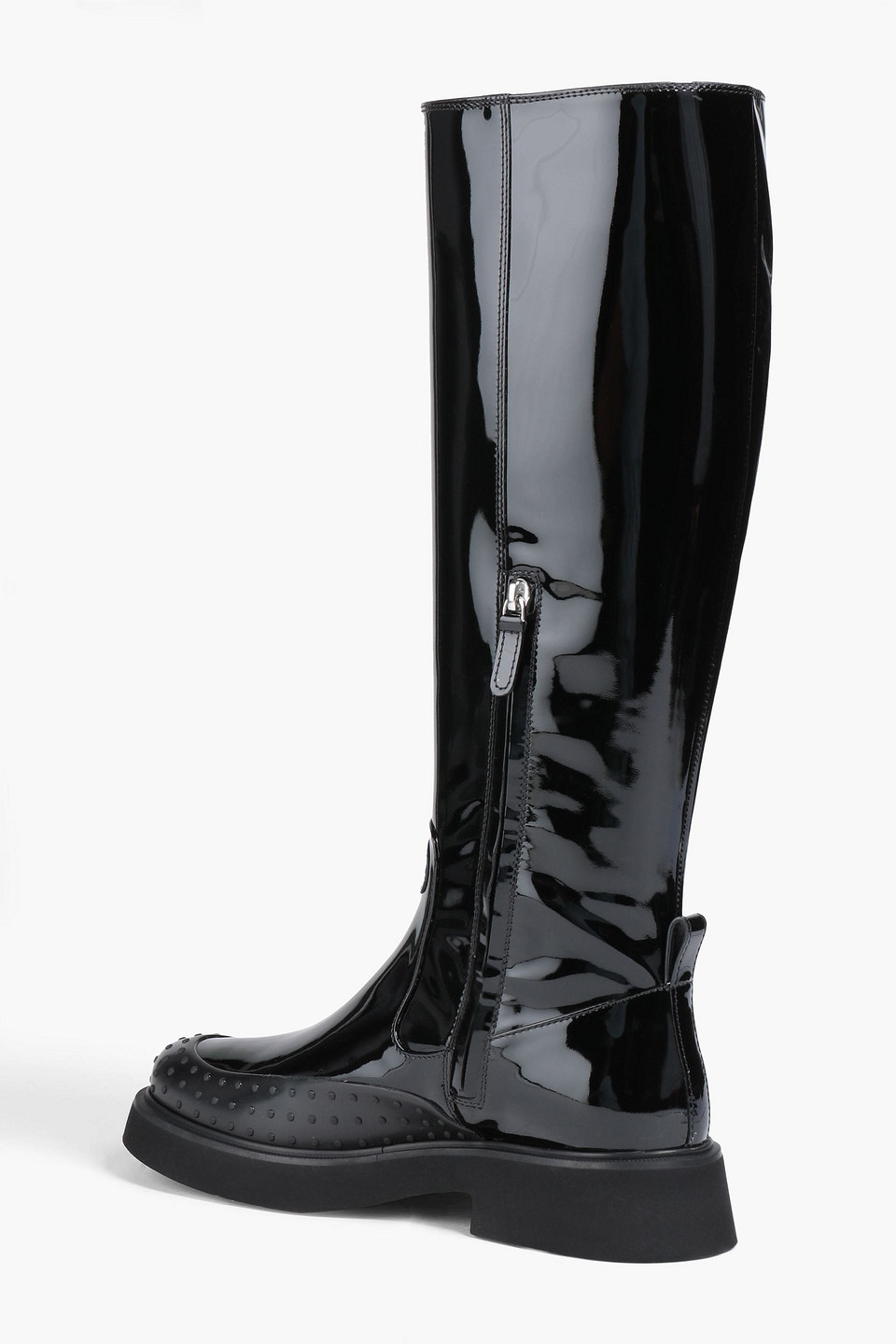 TOD'S COATED LEATHER RAIN BOOTS 3074457345633750033