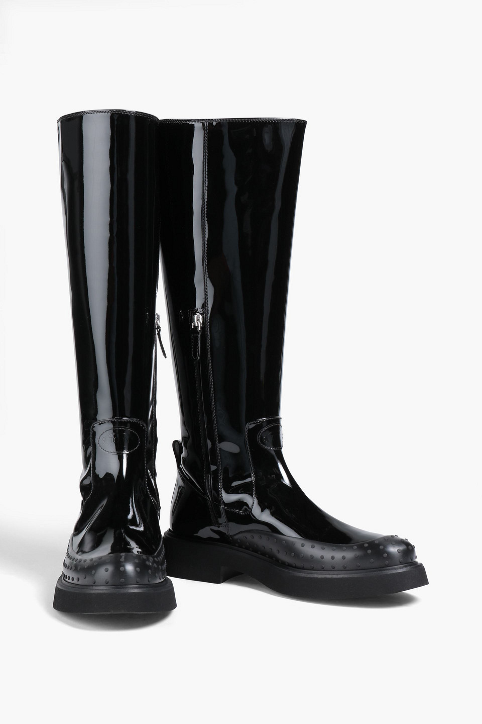 TOD'S COATED LEATHER RAIN BOOTS 3074457345633750033