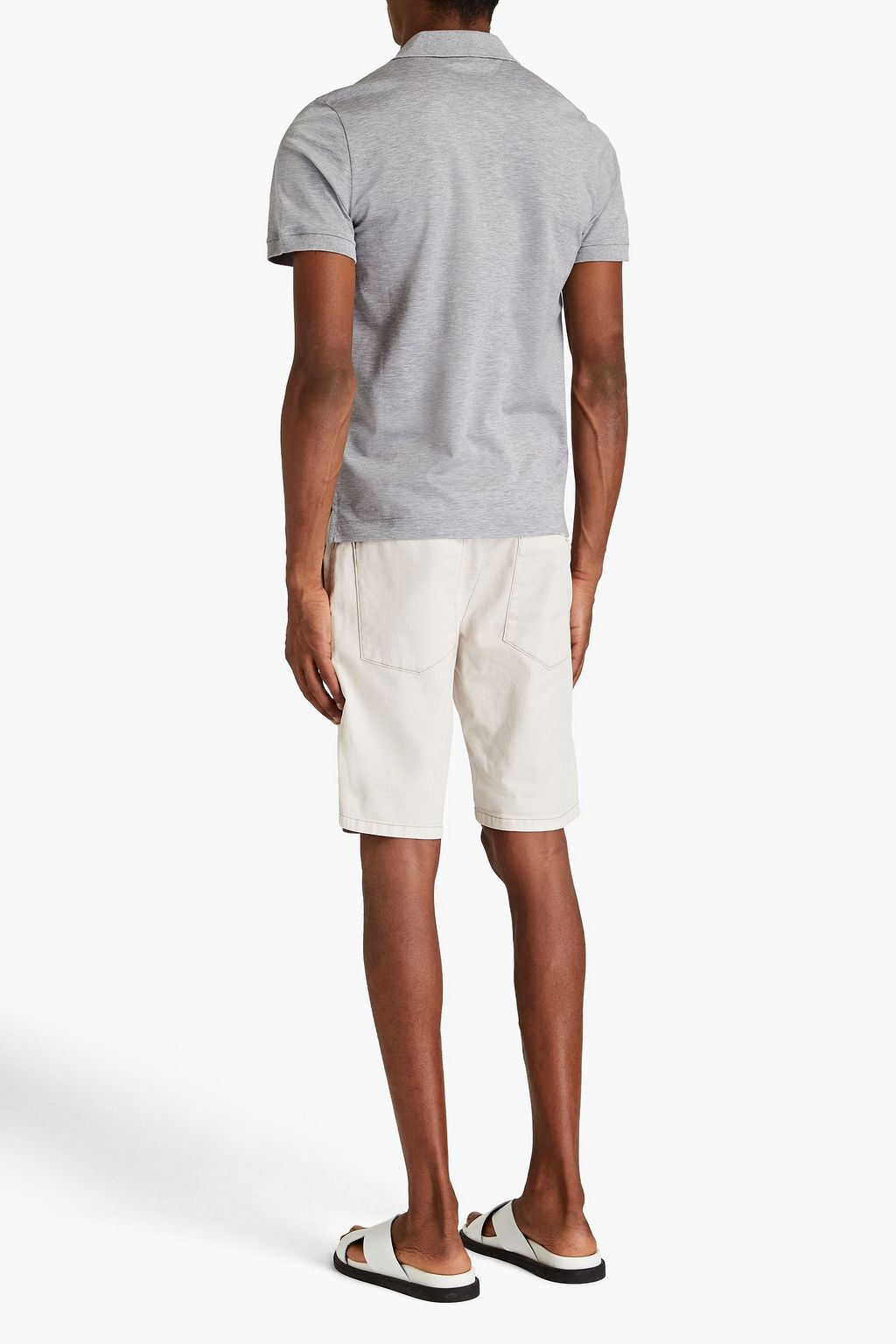 CANALI Cotton-piqué polo shirt