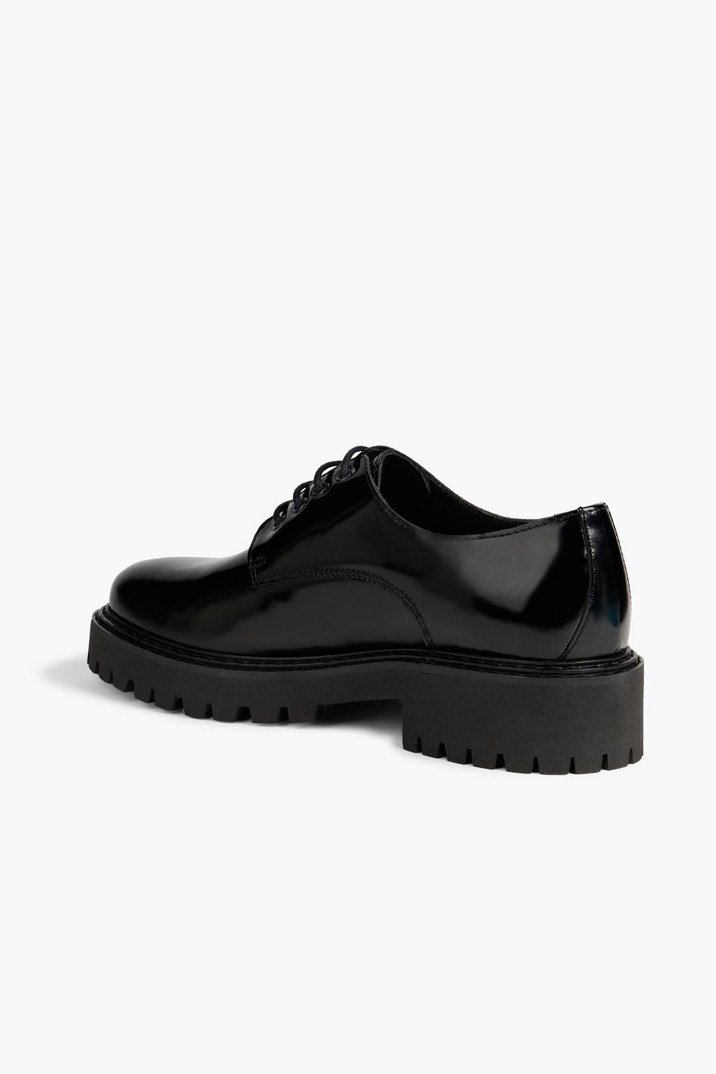 IRIS & INK Hadley patent-leather brogues