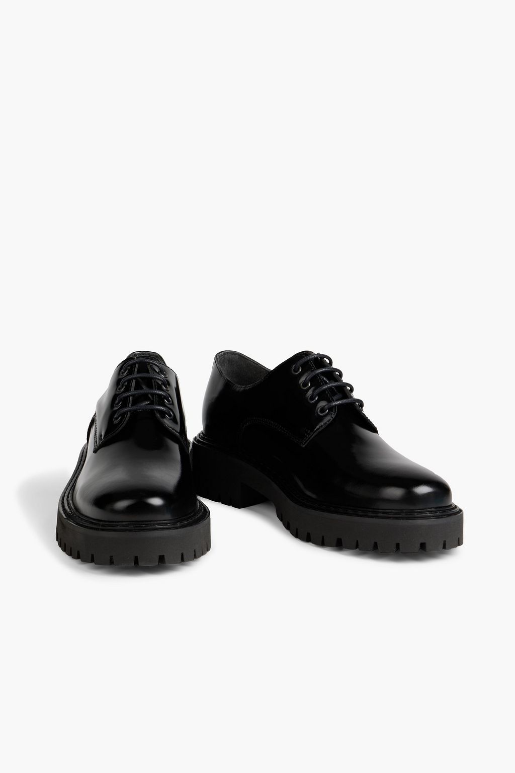 IRIS & INK Hadley patent-leather brogues