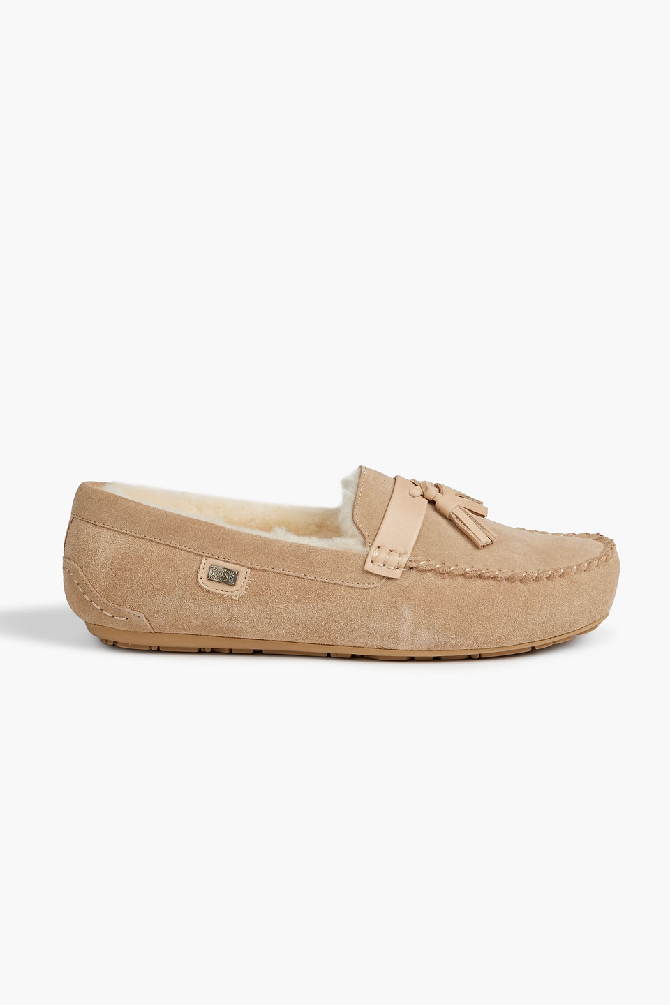 Hamilton shearling-lined suede slippers