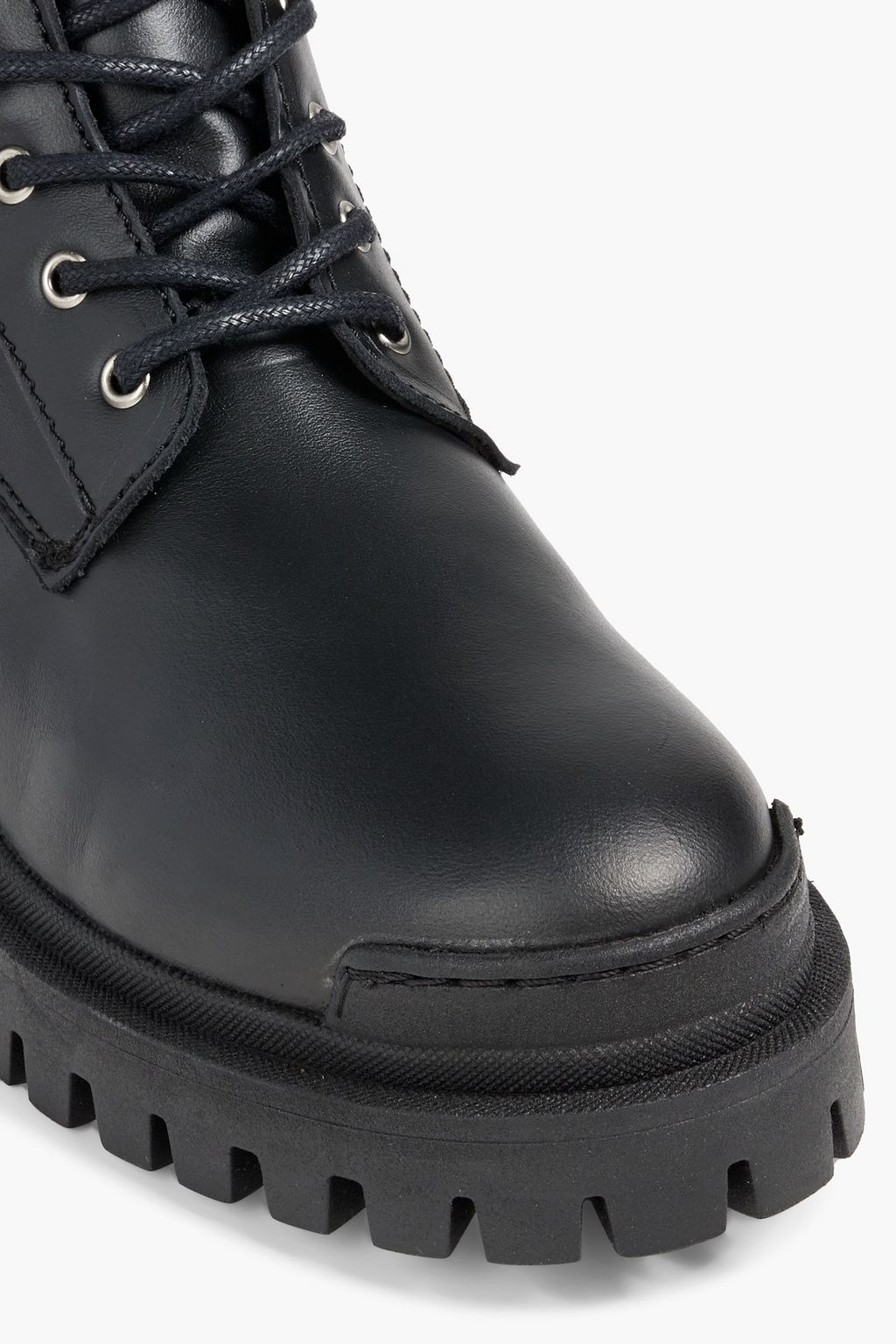 IRIS & INK Annie buckled leather combat boots