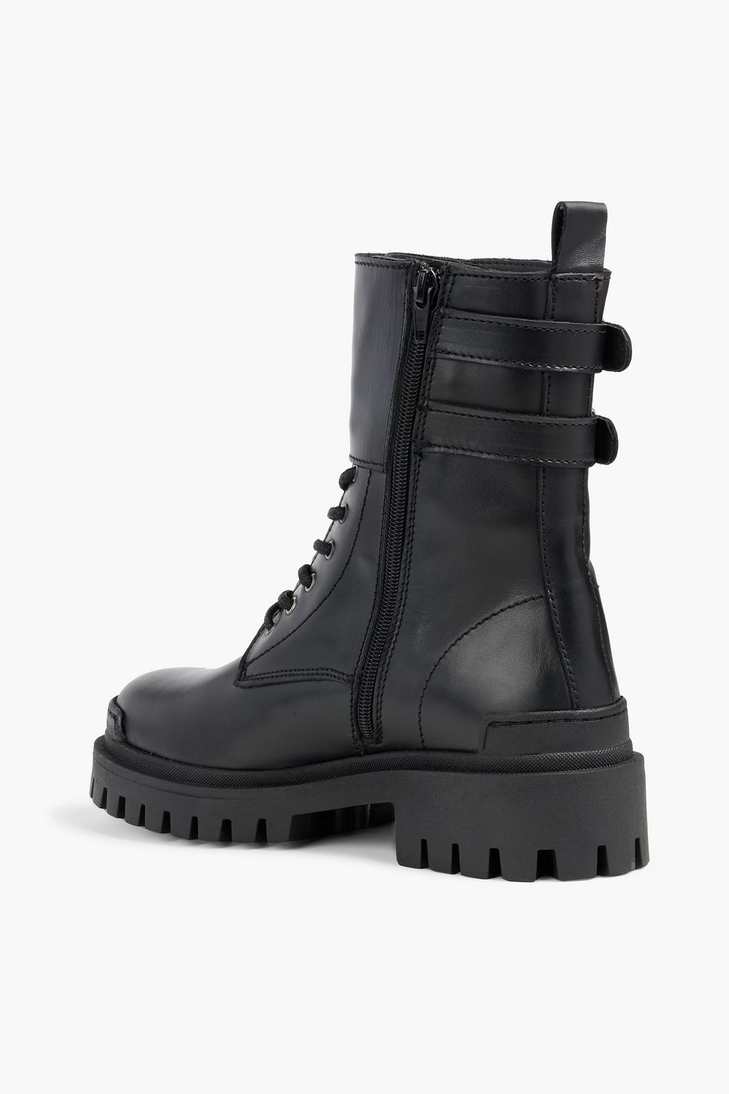 IRIS & INK Annie buckled leather combat boots
