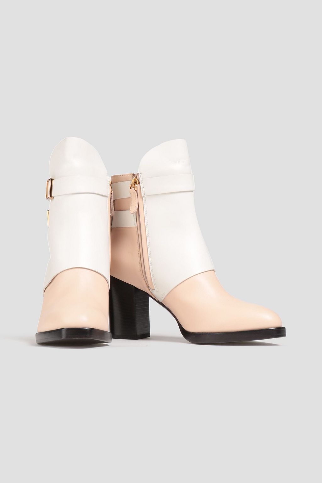TOD'S Zweifarbige Ankle Boots aus Leder