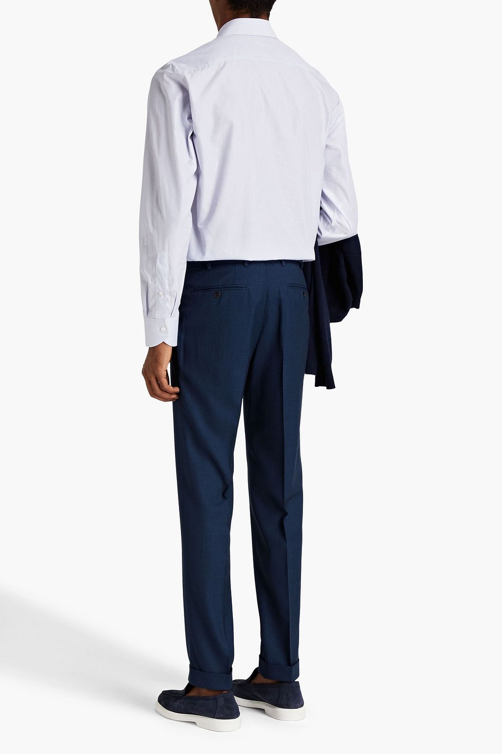 CANALI Striped cotton shirt