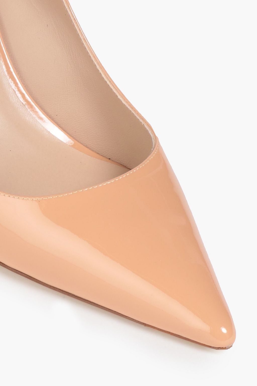 STUART WEITZMAN Stuart Scallop D'Orsay 85 patentleather pumps THE