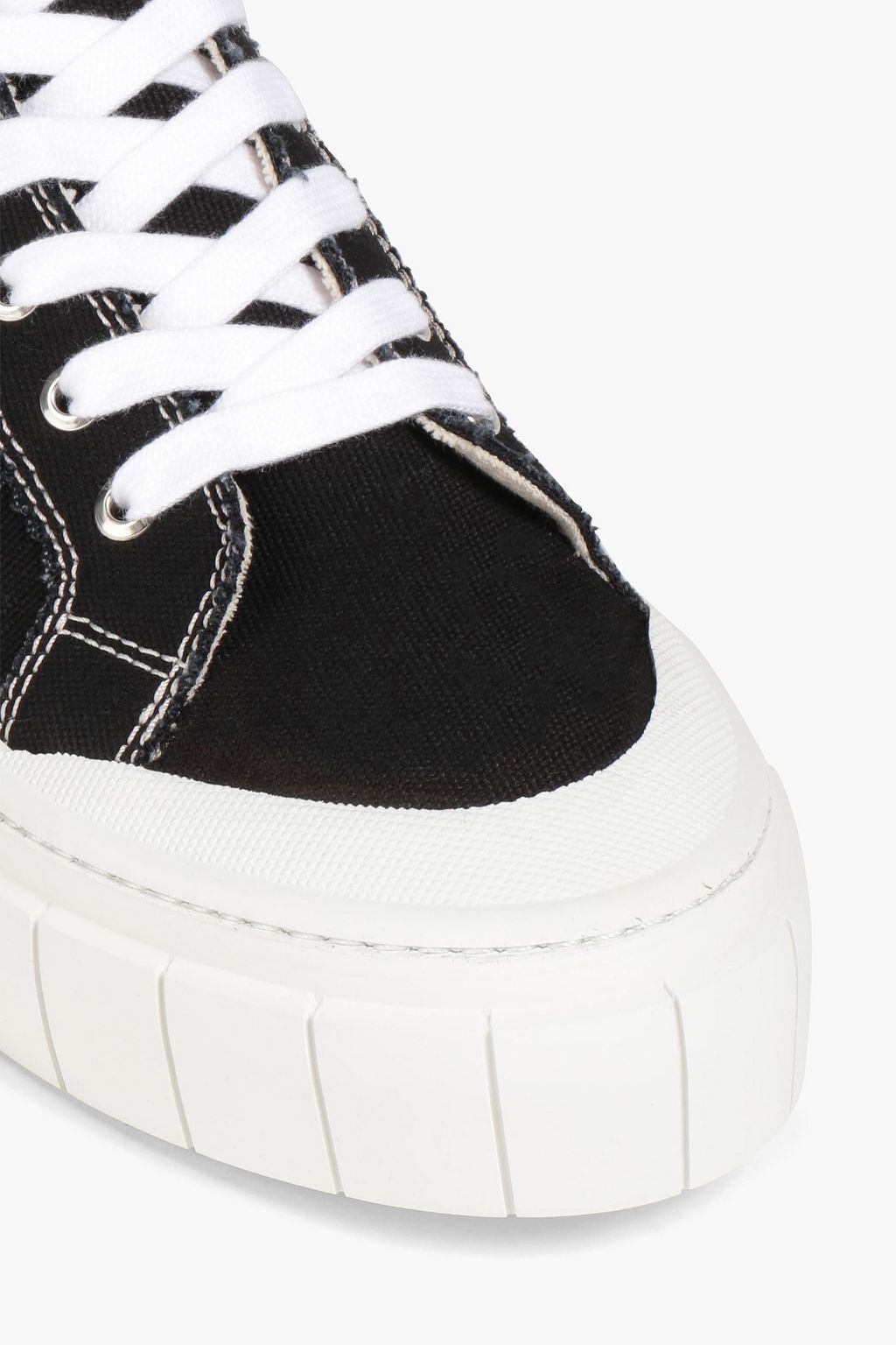 GOOD NEWS Juice canvas platform high-top sneakers