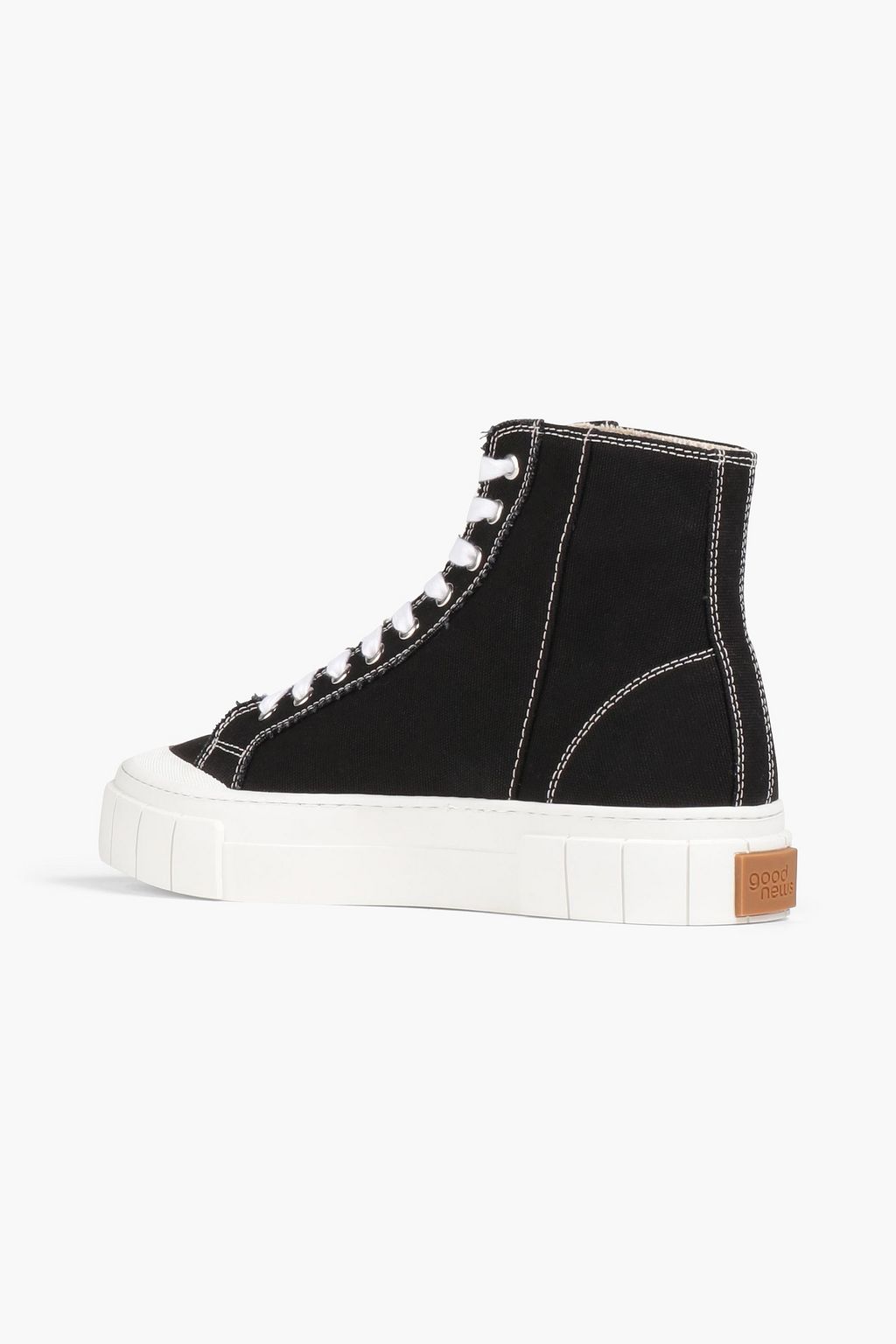 GOOD NEWS Juice canvas platform high-top sneakers