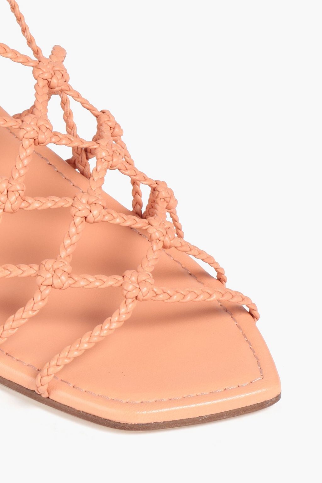 STUART WEITZMAN Braided leather sandals