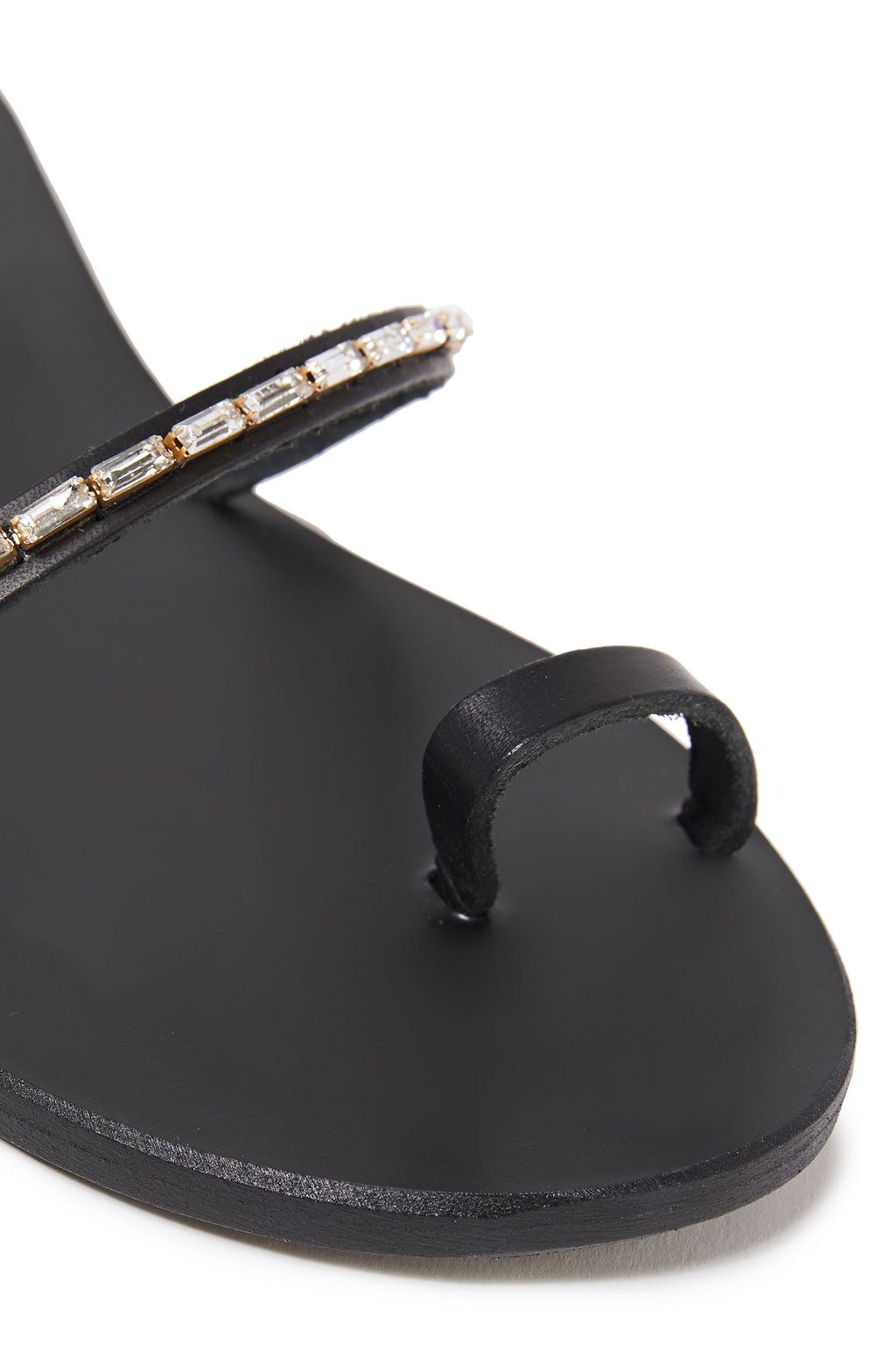 ANCIENT GREEK SANDALS Apli Eleftheria crystal-embellished leather sandals