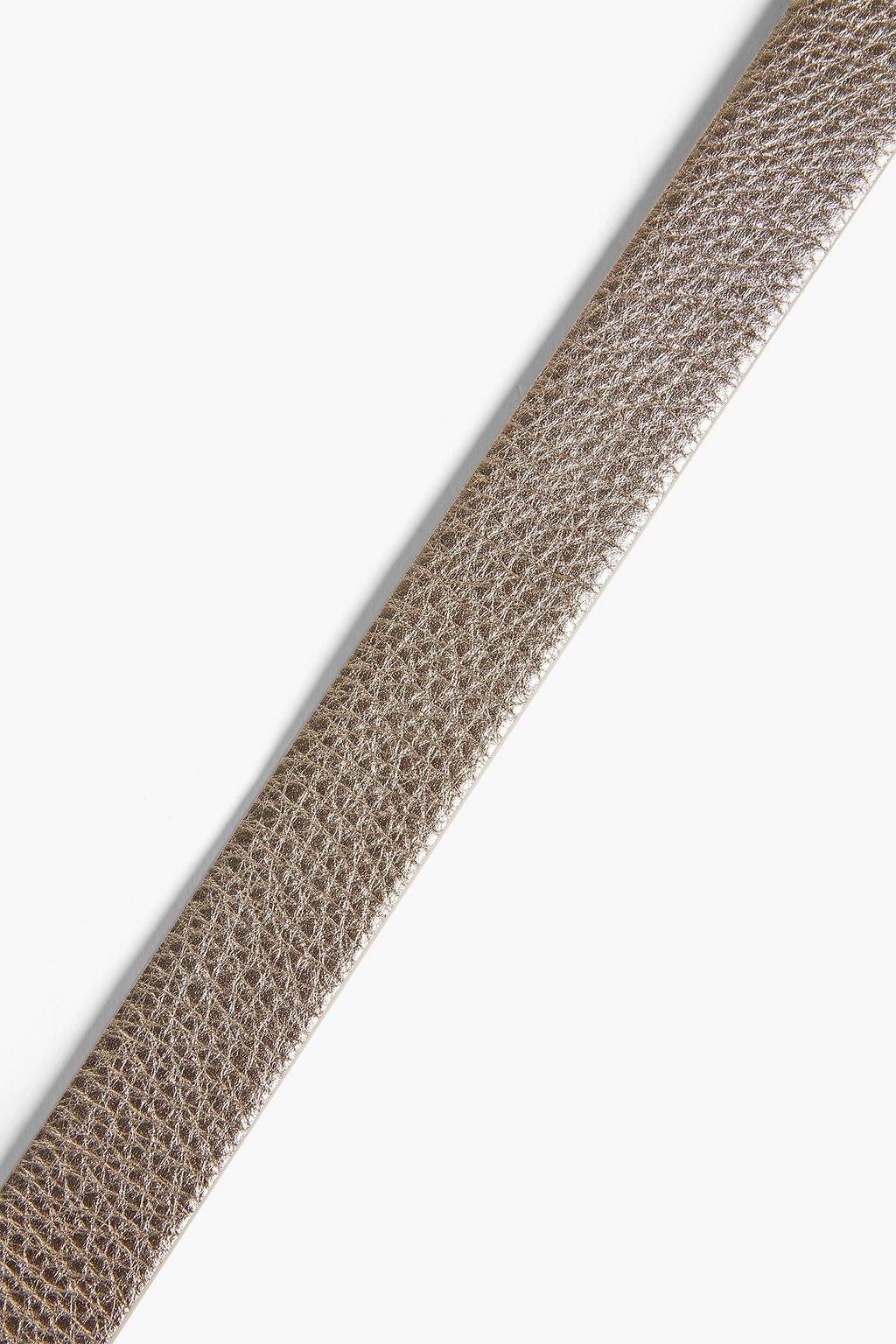 BRUNELLO CUCINELLI Metallic pebbled-leather belt