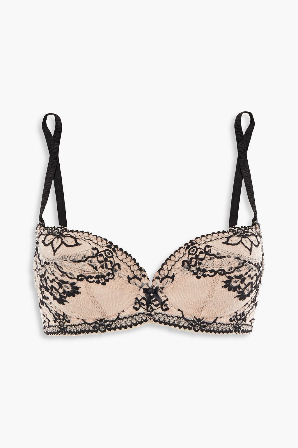 WACOAL Lace and stretch-jersey underwired balconette bra