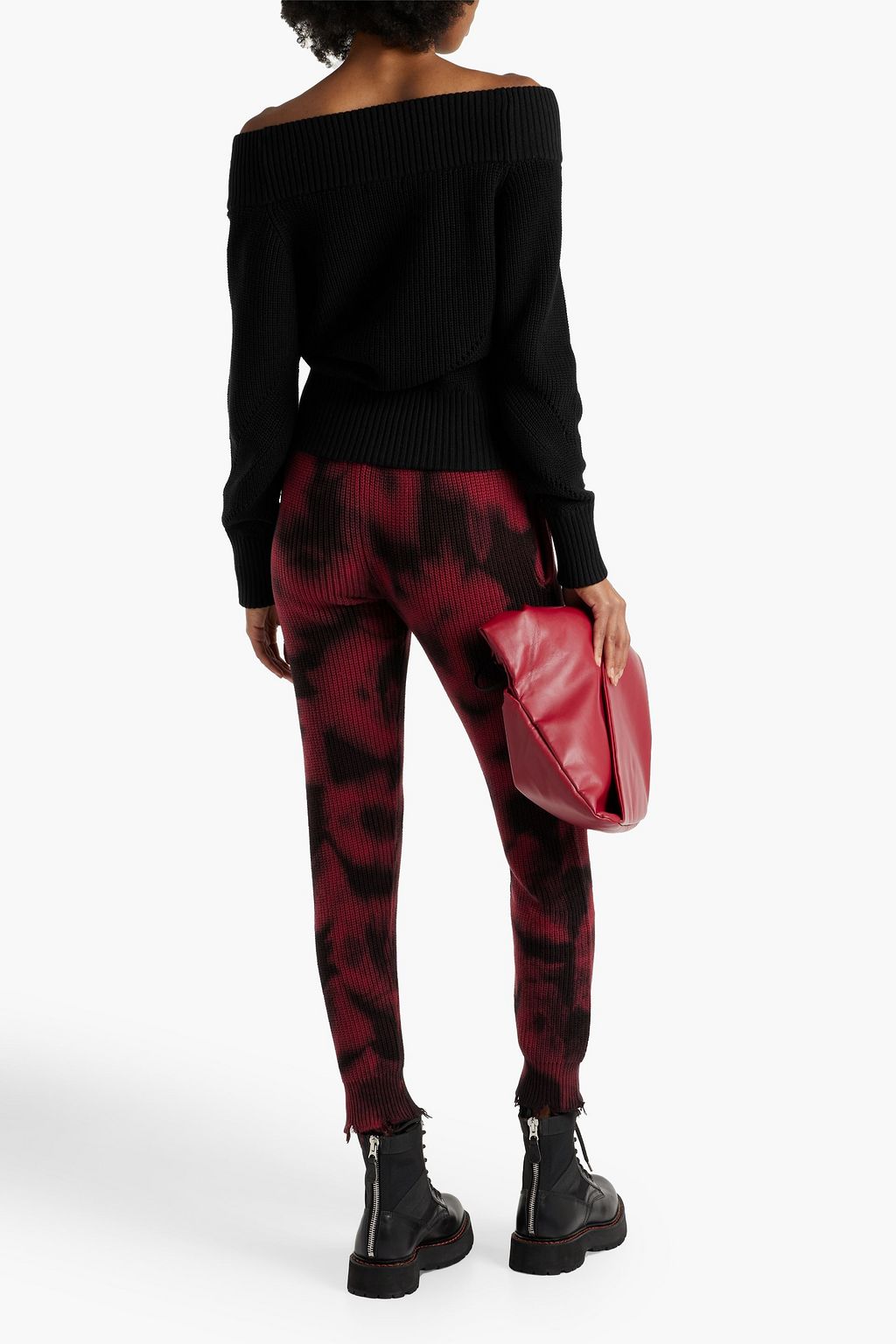 SER.O.YA Tie-dyed cotton track pants