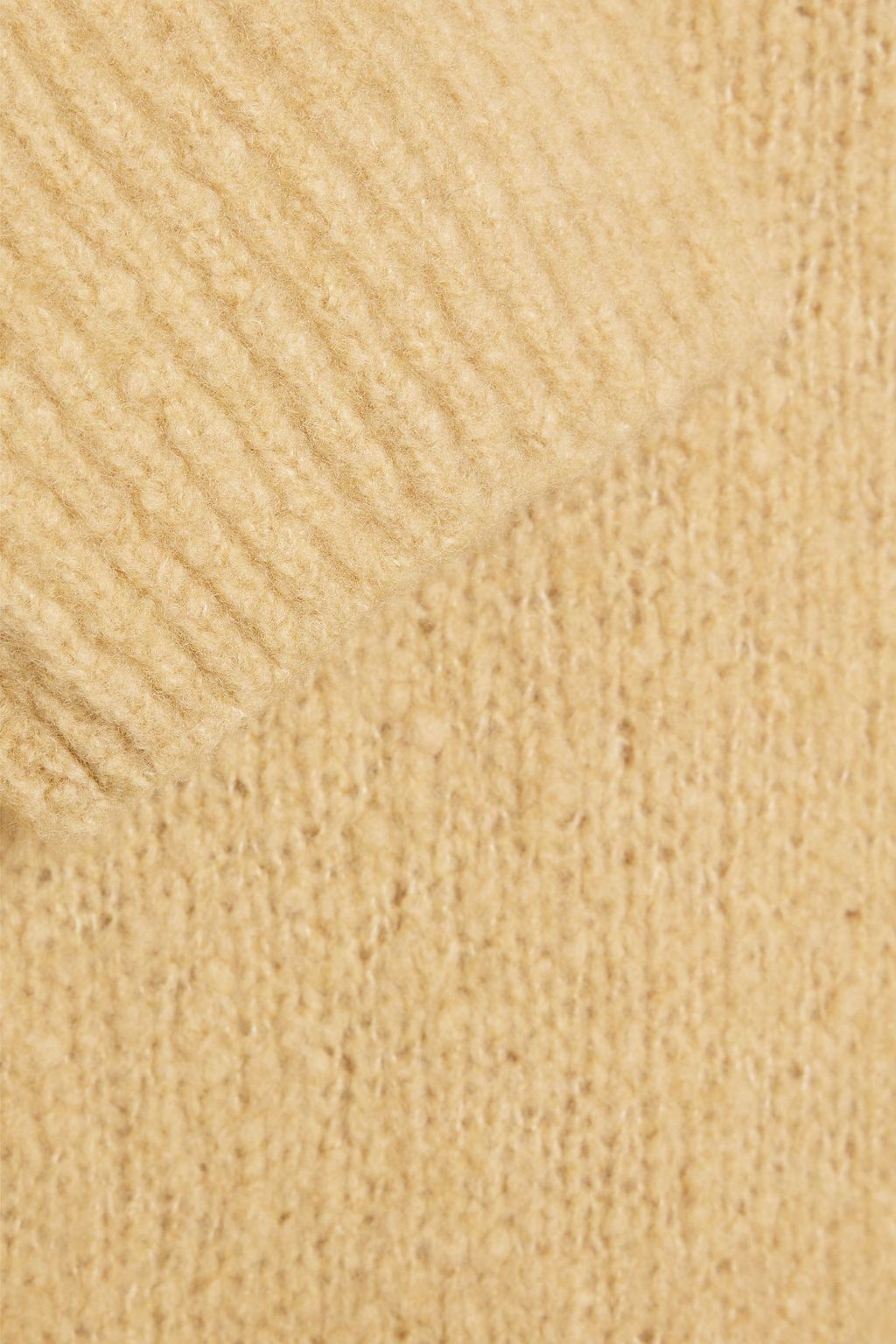 KENZO Brushed bouclé-knit wool-blend turtleneck sweater