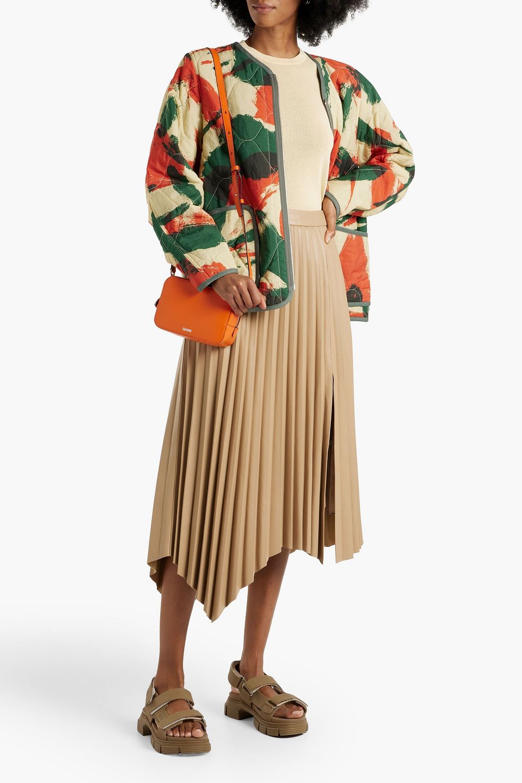 KENZO Reversible quilted printed shell jacket