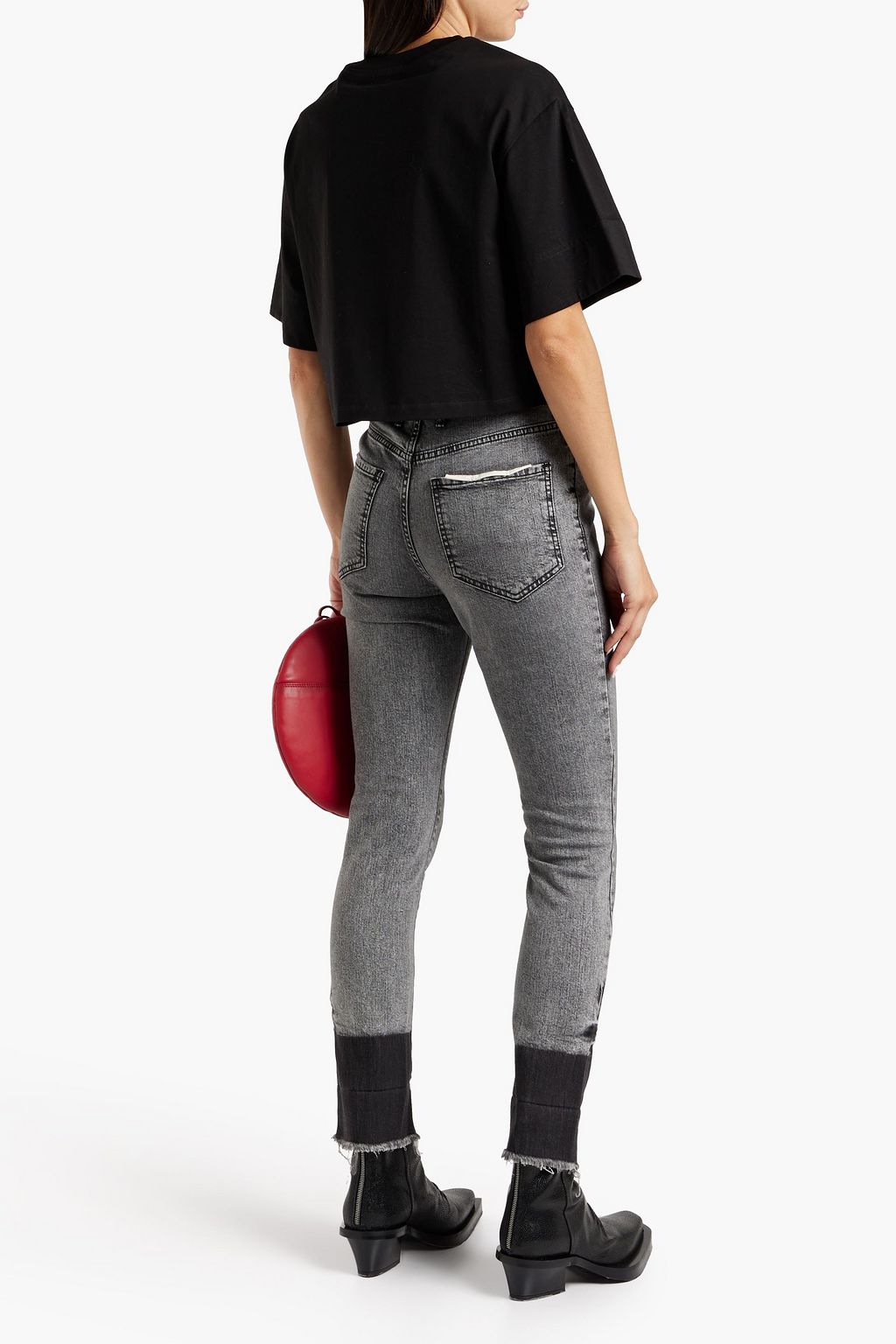 SER.O.YA Toya two-tone high-rise slim-leg jeans